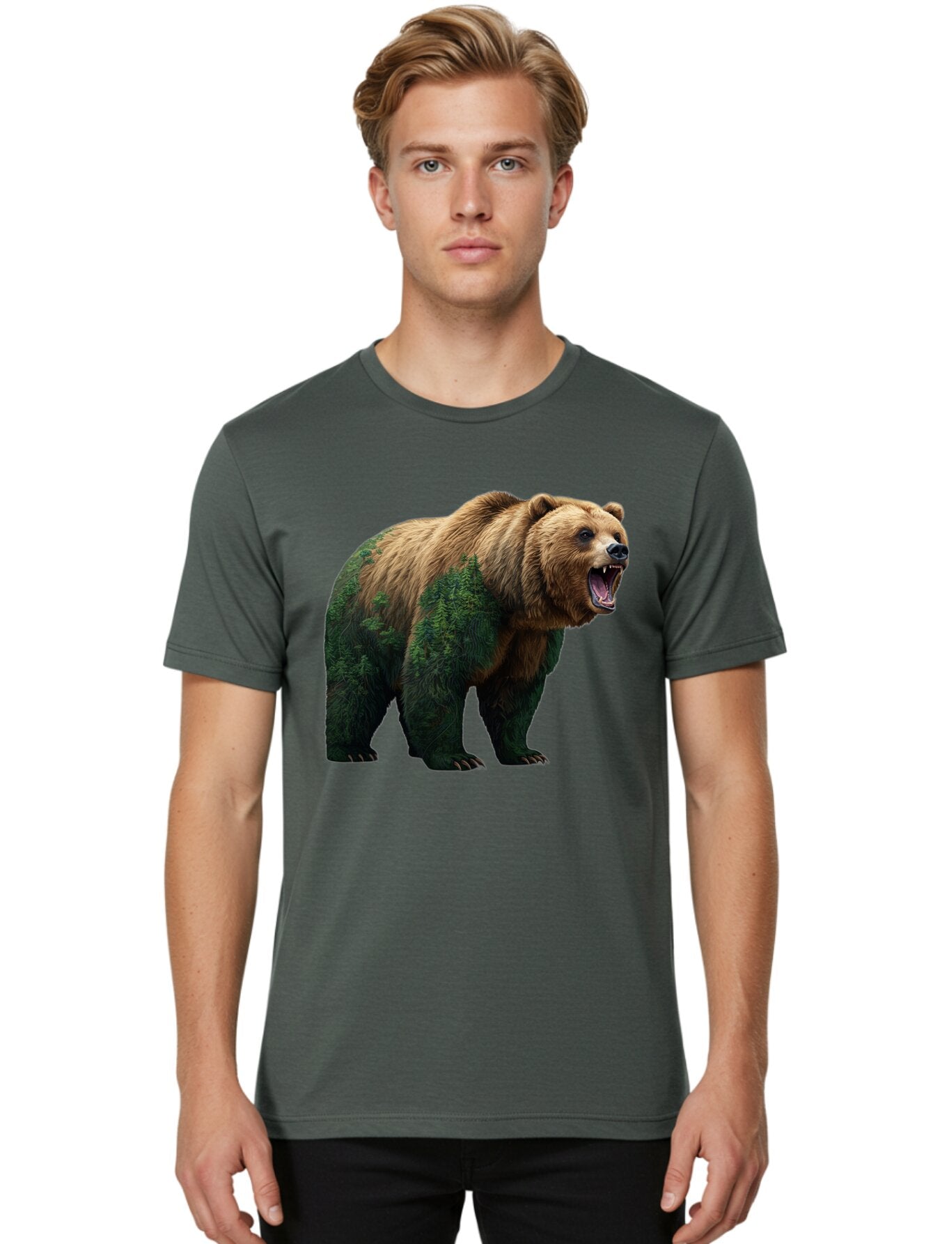 Roaring-Bear-3 Men'S Graphic Tee, 100% Cotton, Comfortable Casual Summer Wear, Machine Washable, Vintage Camera, Old Camera, Antique Camera, Black Camera, Classic Photography, Photography Equipment, Nostalgic Device, Film Camera, Camera Art Bap943 21