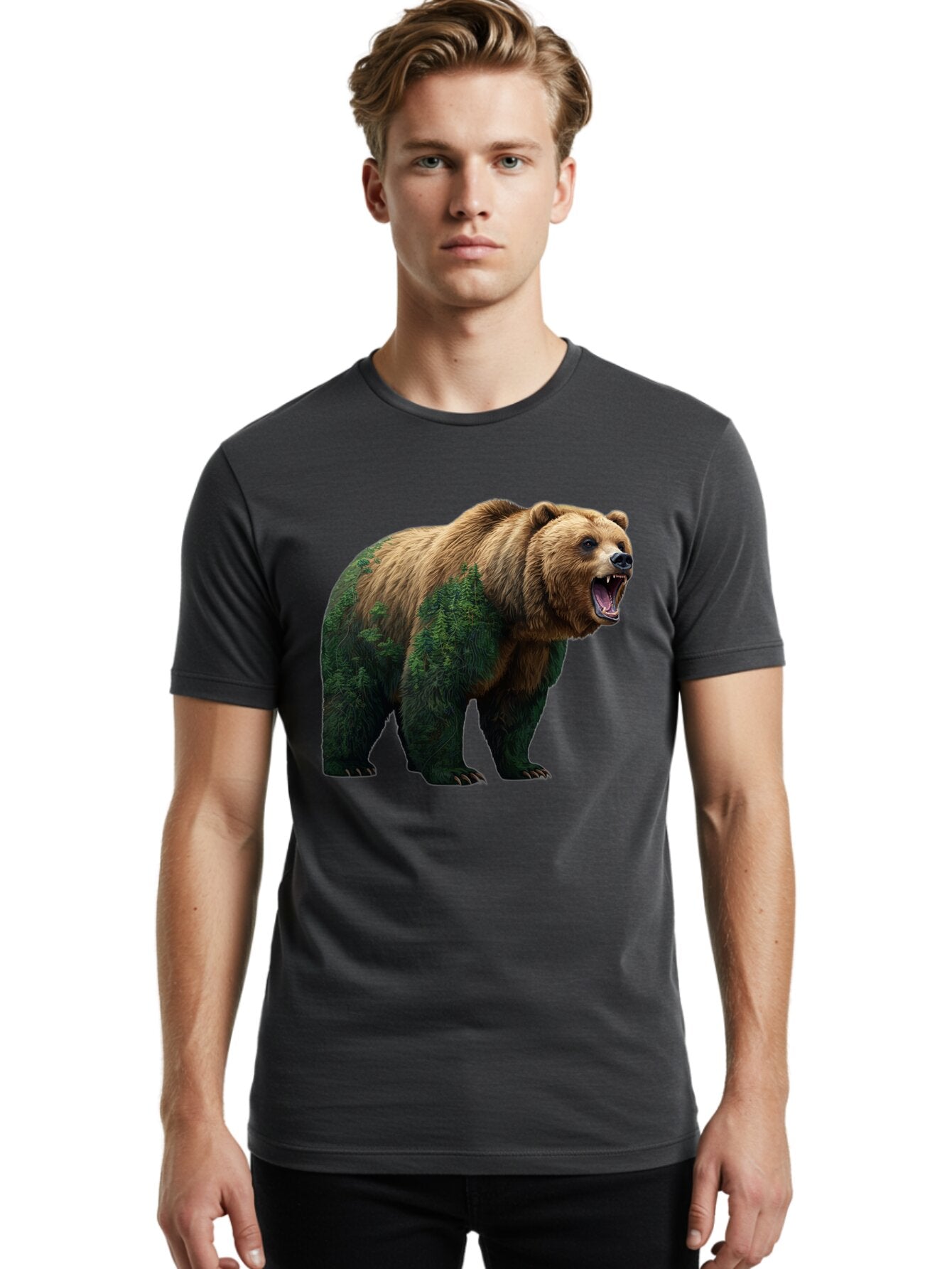 Roaring-Bear-3 Men'S Graphic Tee, 100% Cotton, Comfortable Casual Summer Wear, Machine Washable, Vintage Camera, Old Camera, Antique Camera, Black Camera, Classic Photography, Photography Equipment, Nostalgic Device, Film Camera, Camera Art Bap943 18