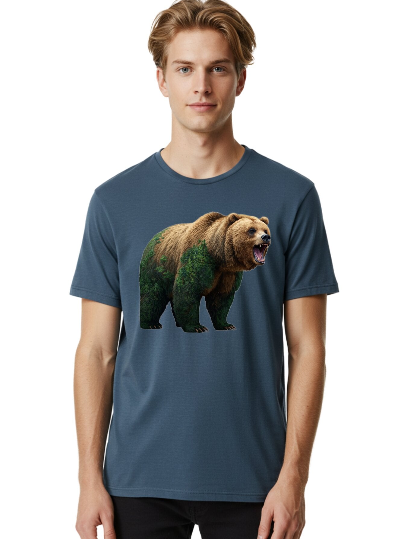 Roaring-Bear-3 Men'S Graphic Tee, 100% Cotton, Comfortable Casual Summer Wear, Machine Washable, Vintage Camera, Old Camera, Antique Camera, Black Camera, Classic Photography, Photography Equipment, Nostalgic Device, Film Camera, Camera Art Bap943 30