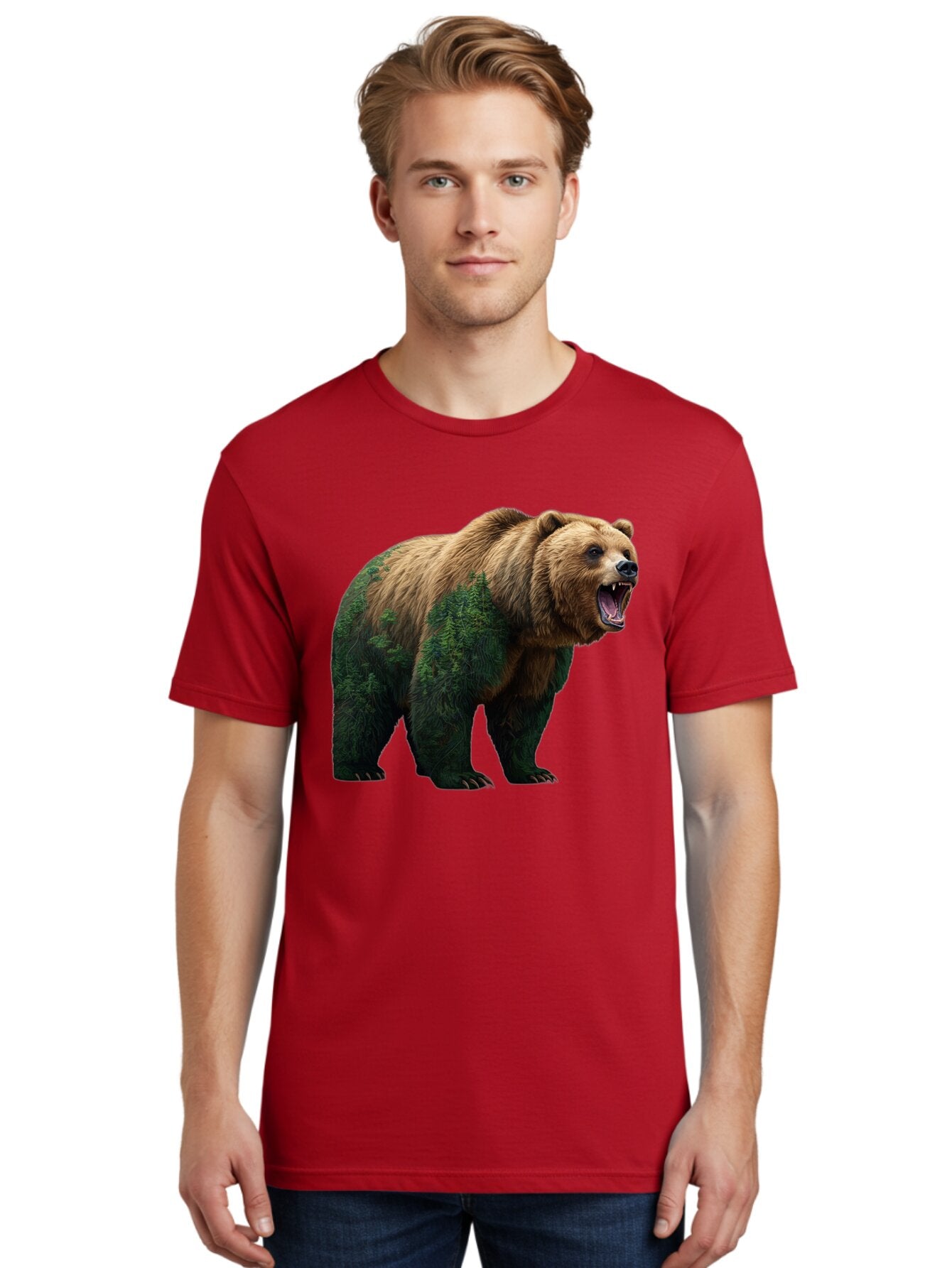 Roaring-Bear-3 Men'S Graphic Tee, 100% Cotton, Comfortable Casual Summer Wear, Machine Washable, Vintage Camera, Old Camera, Antique Camera, Black Camera, Classic Photography, Photography Equipment, Nostalgic Device, Film Camera, Camera Art Bap943 24