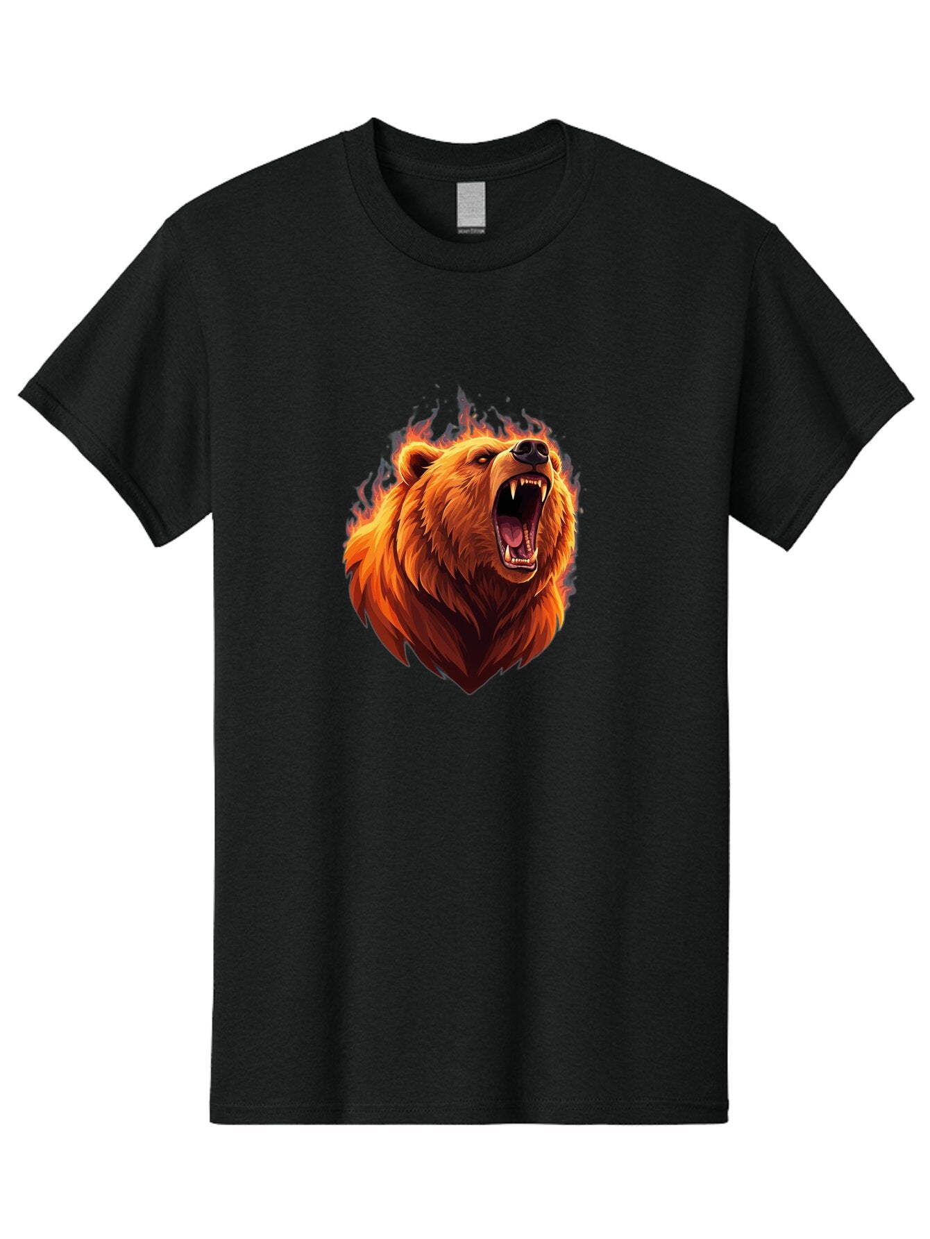 Roaring-Bear-4 Men'S Graphic Tee, 100% Cotton, Comfortable Casual Summer Wear, Machine Washable, Vintage Camera, Old Camera, Antique Camera, Black Camera, Classic Photography, Photography Equipment, Nostalgic Device, Film Camera, Camera Art Bap944 6
