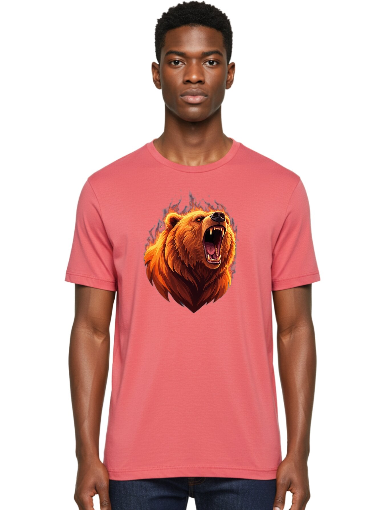 Roaring-Bear-4 Men'S Graphic Tee, 100% Cotton, Comfortable Casual Summer Wear, Machine Washable, Vintage Camera, Old Camera, Antique Camera, Black Camera, Classic Photography, Photography Equipment, Nostalgic Device, Film Camera, Camera Art Bap944 17
