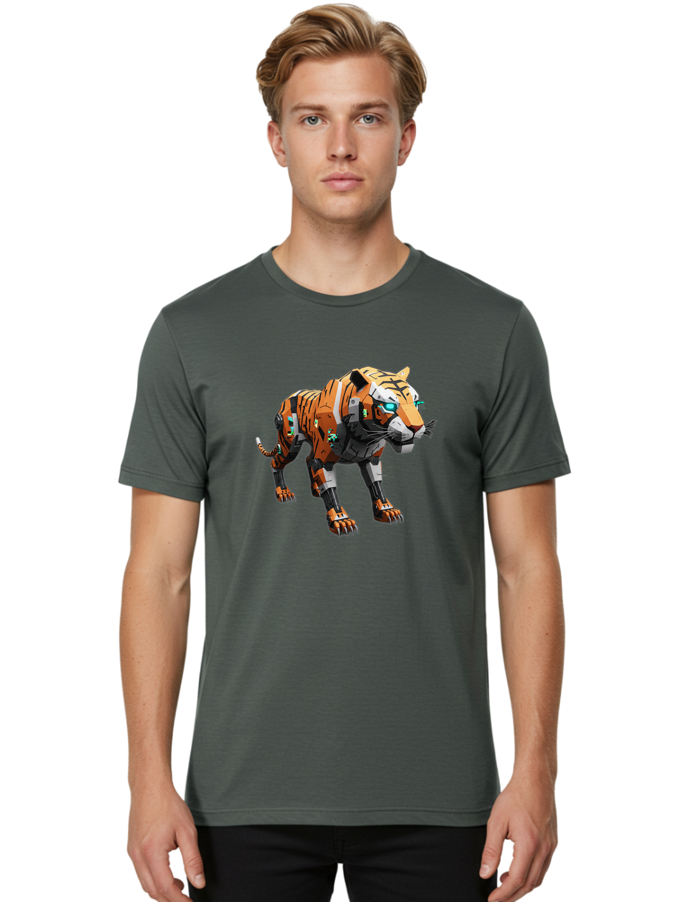 Robo-Tiger-1 Men'S Graphic Tee, 100% Cotton, Comfortable Casual Summer Wear, Machine Washable, Vintage Camera, Old Camera, Antique Camera, Black Camera, Classic Photography, Photography Equipment, Nostalgic Device, Film Camera, Camera Art Bap946 27