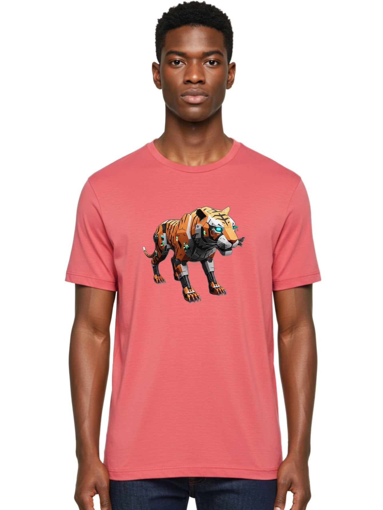 Robo-Tiger-1 Men'S Graphic Tee, 100% Cotton, Comfortable Casual Summer Wear, Machine Washable, Vintage Camera, Old Camera, Antique Camera, Black Camera, Classic Photography, Photography Equipment, Nostalgic Device, Film Camera, Camera Art Bap946 20