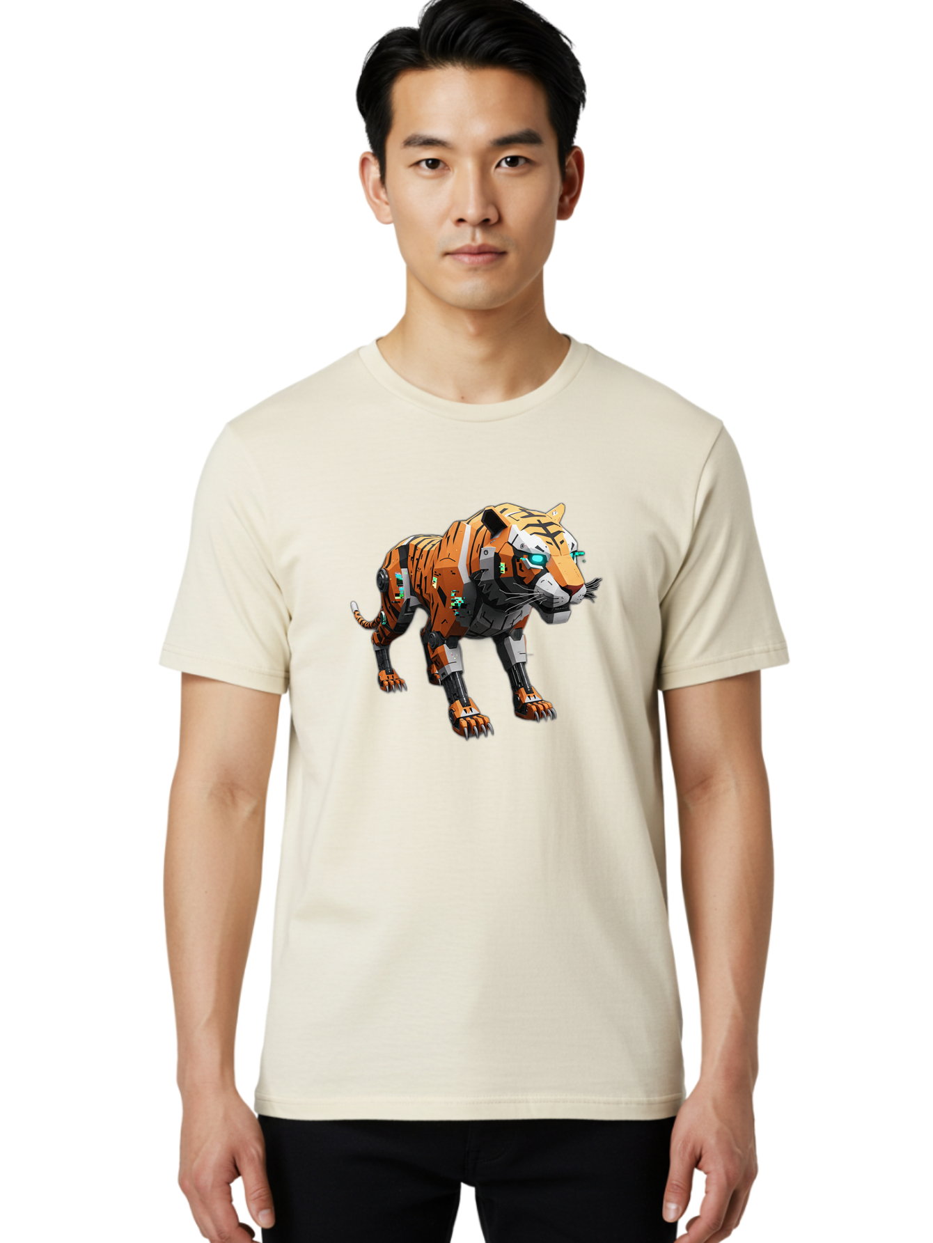 Robo-Tiger-1 Men'S Graphic Tee, 100% Cotton, Comfortable Casual Summer Wear, Machine Washable, Vintage Camera, Old Camera, Antique Camera, Black Camera, Classic Photography, Photography Equipment, Nostalgic Device, Film Camera, Camera Art Bap946 23