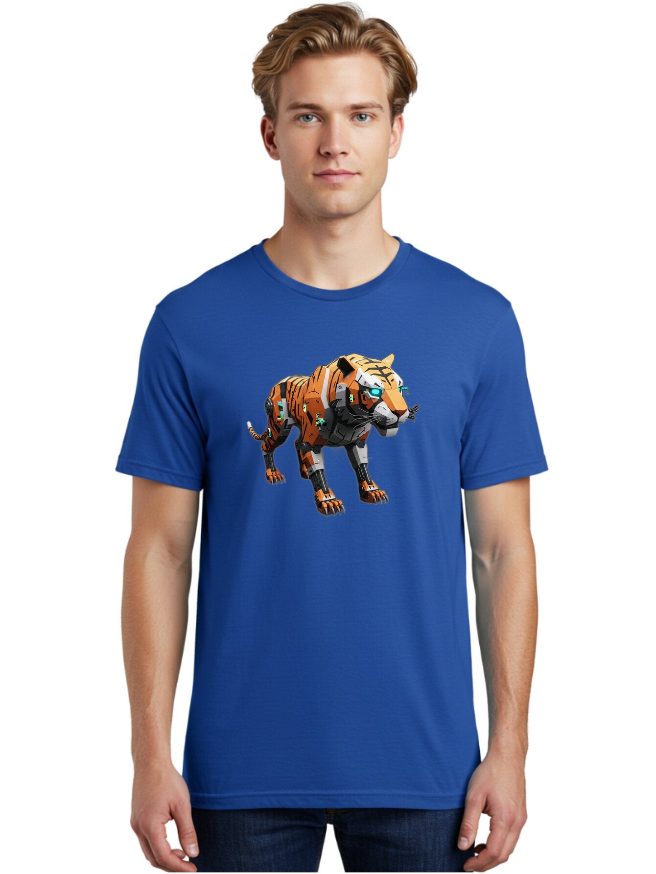 Robo-Tiger-1 Men'S Graphic Tee, 100% Cotton, Comfortable Casual Summer Wear, Machine Washable, Vintage Camera, Old Camera, Antique Camera, Black Camera, Classic Photography, Photography Equipment, Nostalgic Device, Film Camera, Camera Art Bap946 30