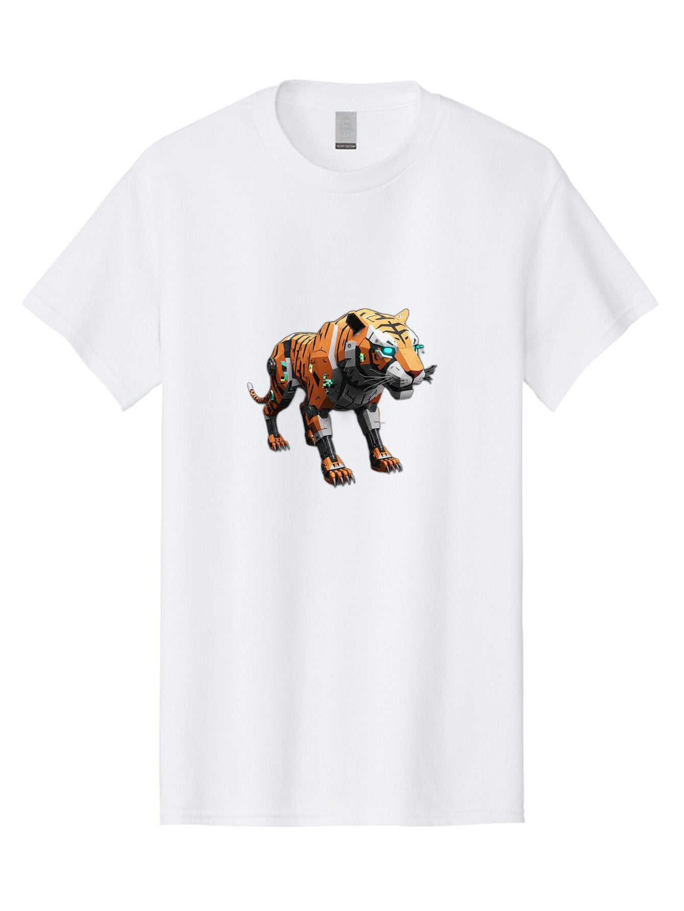 Robo-Tiger-1 Men'S Graphic Tee, 100% Cotton, Comfortable Casual Summer Wear, Machine Washable, Vintage Camera, Old Camera, Antique Camera, Black Camera, Classic Photography, Photography Equipment, Nostalgic Device, Film Camera, Camera Art Bap946 1