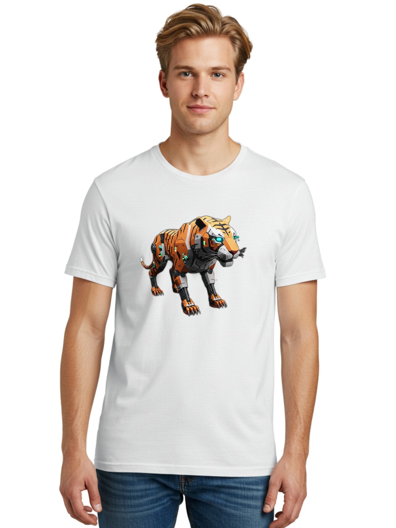Robo-Tiger-1 Men'S Graphic Tee, 100% Cotton, Comfortable Casual Summer Wear, Machine Washable, Vintage Camera, Old Camera, Antique Camera, Black Camera, Classic Photography, Photography Equipment, Nostalgic Device, Film Camera, Camera Art Bap946 19