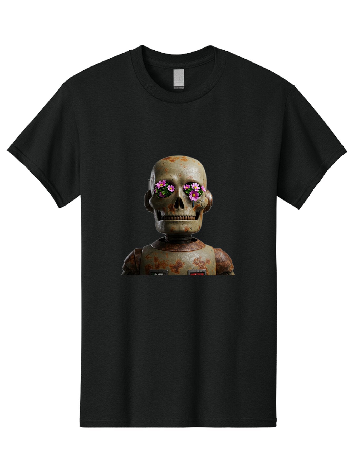 Robot-Skeleton Men'S Graphic Tee, 100% Cotton, Comfortable Casual Summer Wear, Machine Washable, Vintage Camera, Old Camera, Antique Camera, Black Camera, Classic Photography, Photography Equipment, Nostalgic Device, Film Camera, Camera Art Bap952 4