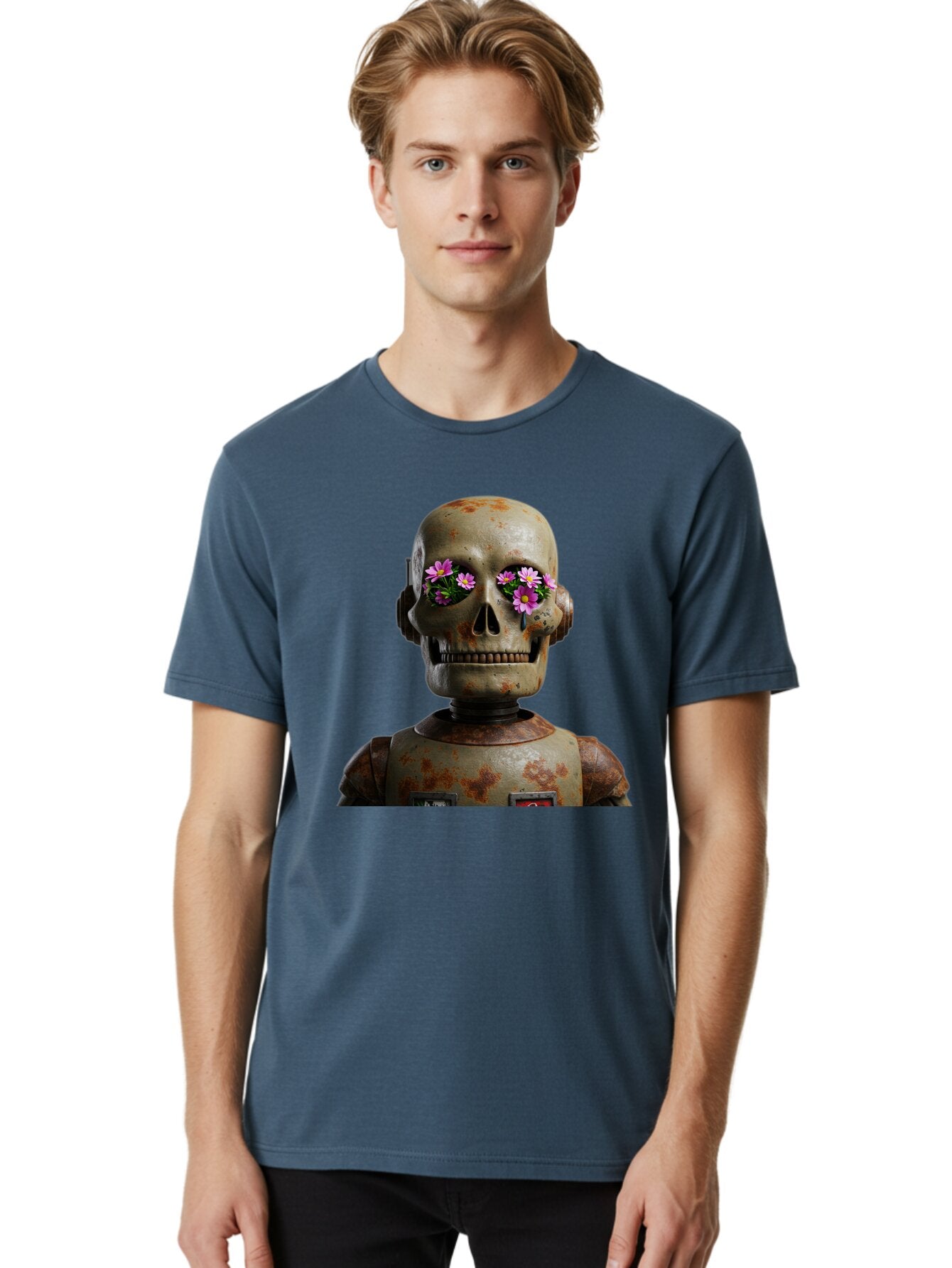 Robot-Skeleton Men'S Graphic Tee, 100% Cotton, Comfortable Casual Summer Wear, Machine Washable, Vintage Camera, Old Camera, Antique Camera, Black Camera, Classic Photography, Photography Equipment, Nostalgic Device, Film Camera, Camera Art Bap952 29