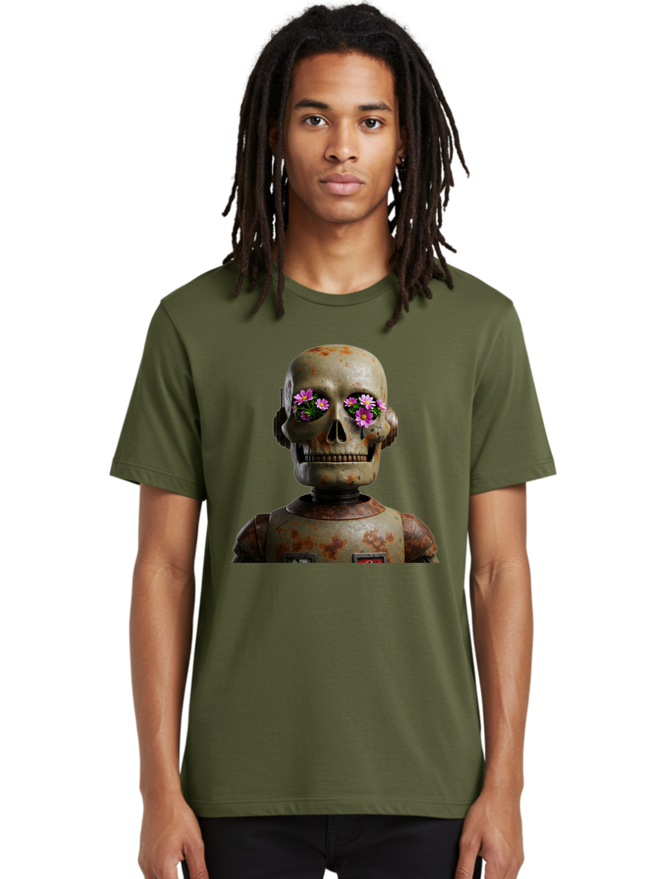 Robot-Skeleton Men'S Graphic Tee, 100% Cotton, Comfortable Casual Summer Wear, Machine Washable, Vintage Camera, Old Camera, Antique Camera, Black Camera, Classic Photography, Photography Equipment, Nostalgic Device, Film Camera, Camera Art Bap952 25