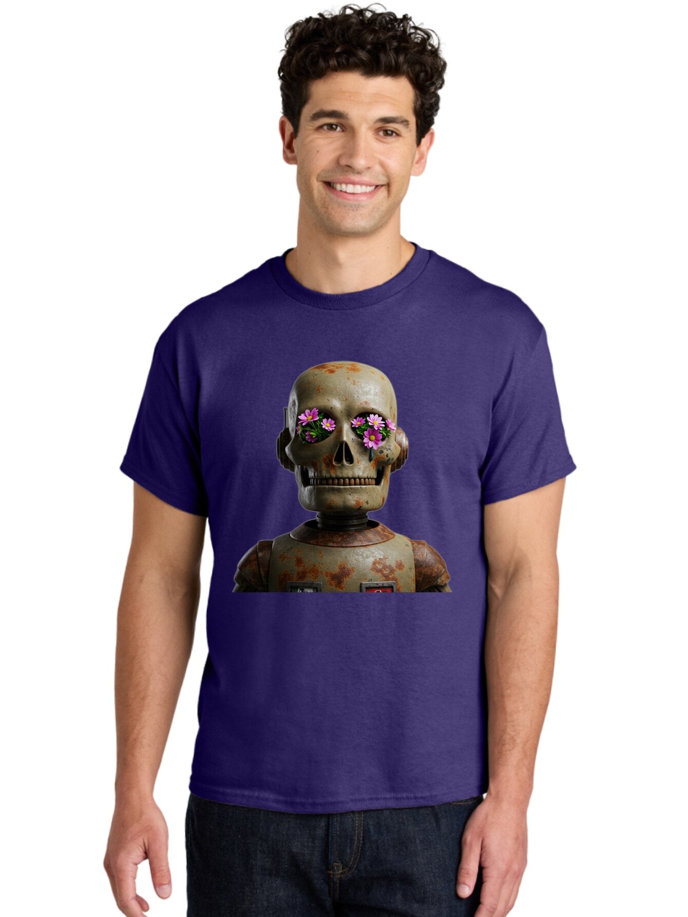 Robot-Skeleton Men'S Graphic Tee, 100% Cotton, Comfortable Casual Summer Wear, Machine Washable, Vintage Camera, Old Camera, Antique Camera, Black Camera, Classic Photography, Photography Equipment, Nostalgic Device, Film Camera, Camera Art Bap952 17