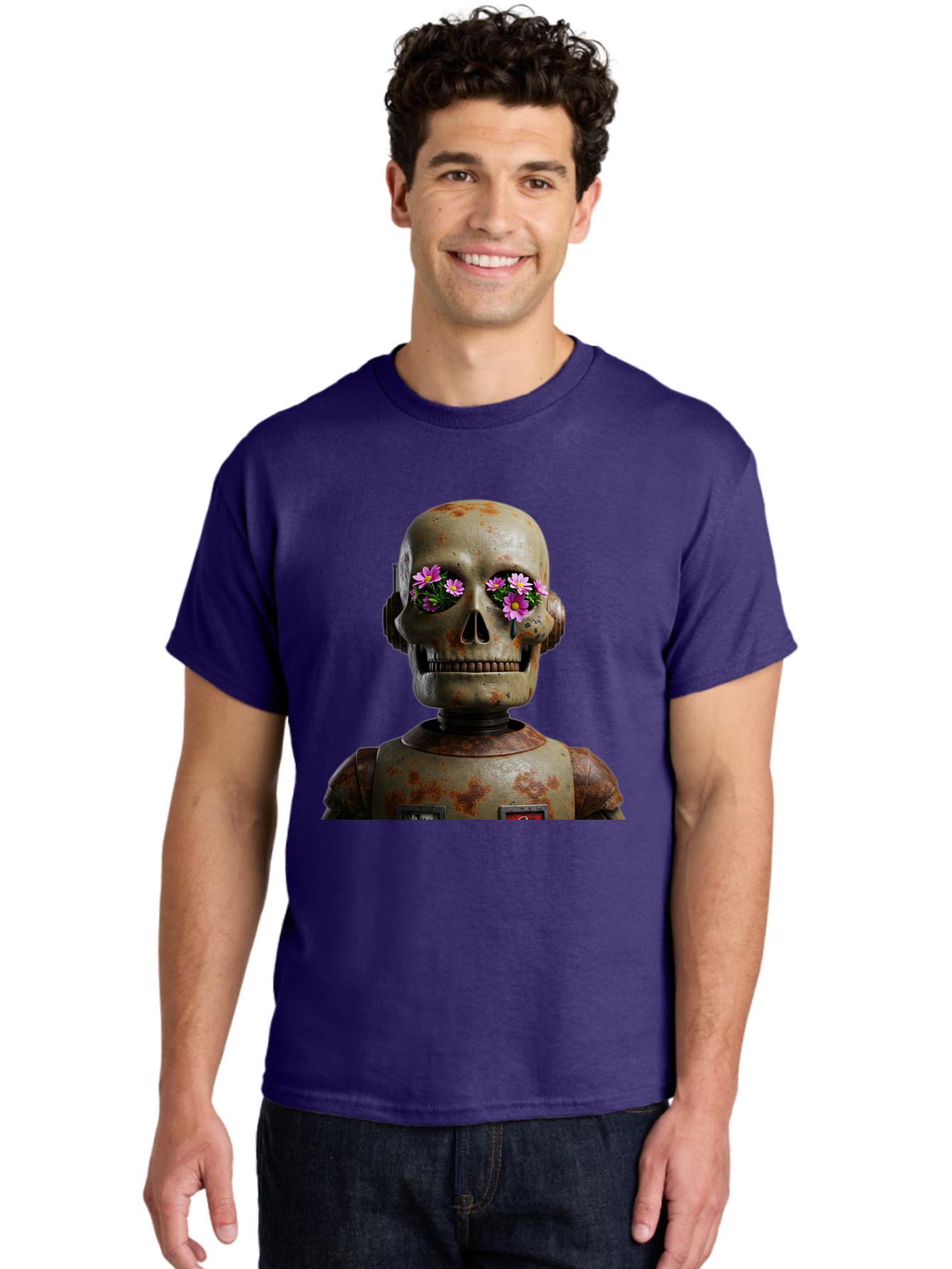 Robot-Skeleton Men'S Graphic Tee, 100% Cotton, Comfortable Casual Summer Wear, Machine Washable, Vintage Camera, Old Camera, Antique Camera, Black Camera, Classic Photography, Photography Equipment, Nostalgic Device, Film Camera, Camera Art Bap952 26