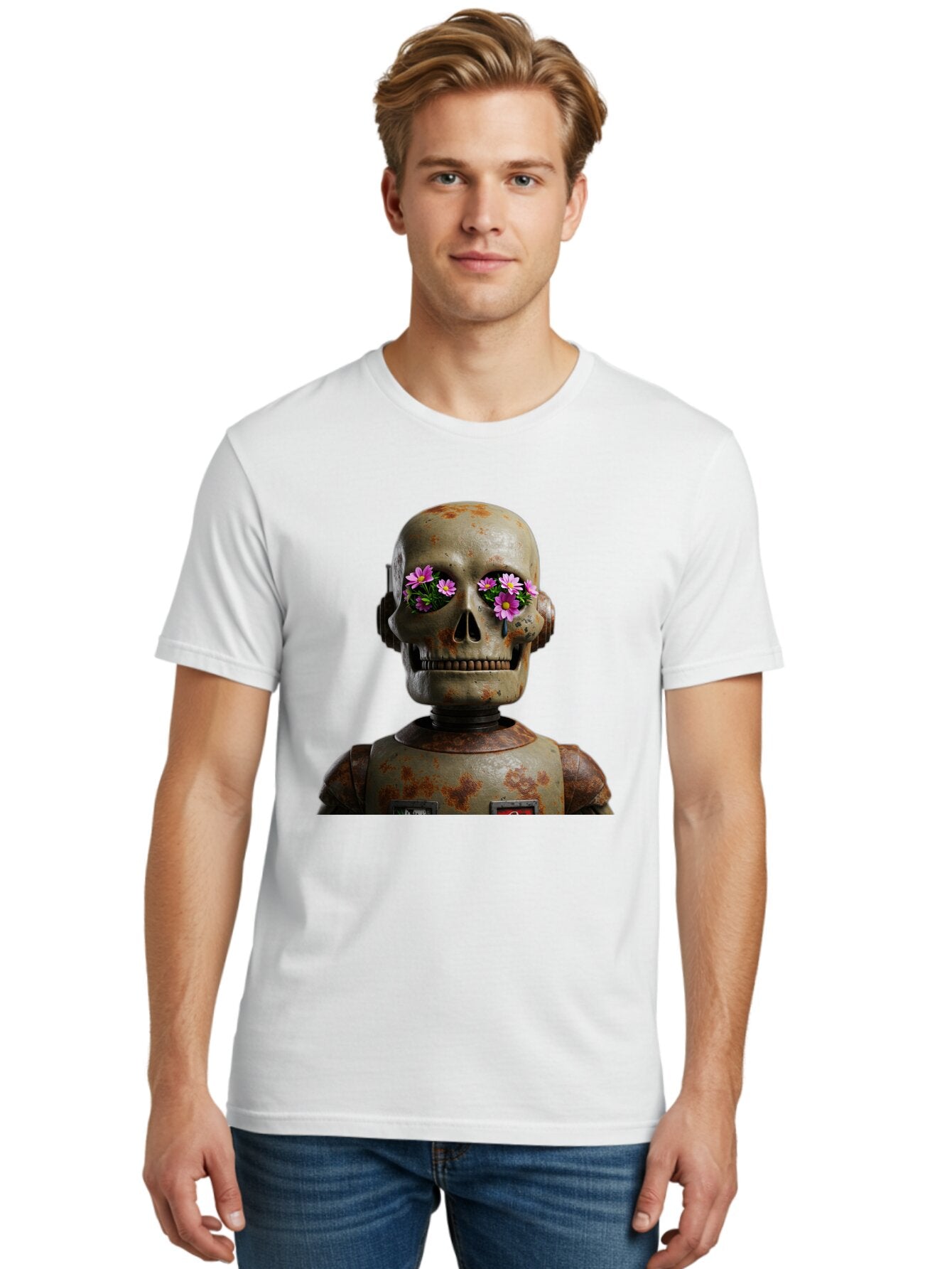 Robot-Skeleton Men'S Graphic Tee, 100% Cotton, Comfortable Casual Summer Wear, Machine Washable, Vintage Camera, Old Camera, Antique Camera, Black Camera, Classic Photography, Photography Equipment, Nostalgic Device, Film Camera, Camera Art Bap952 27
