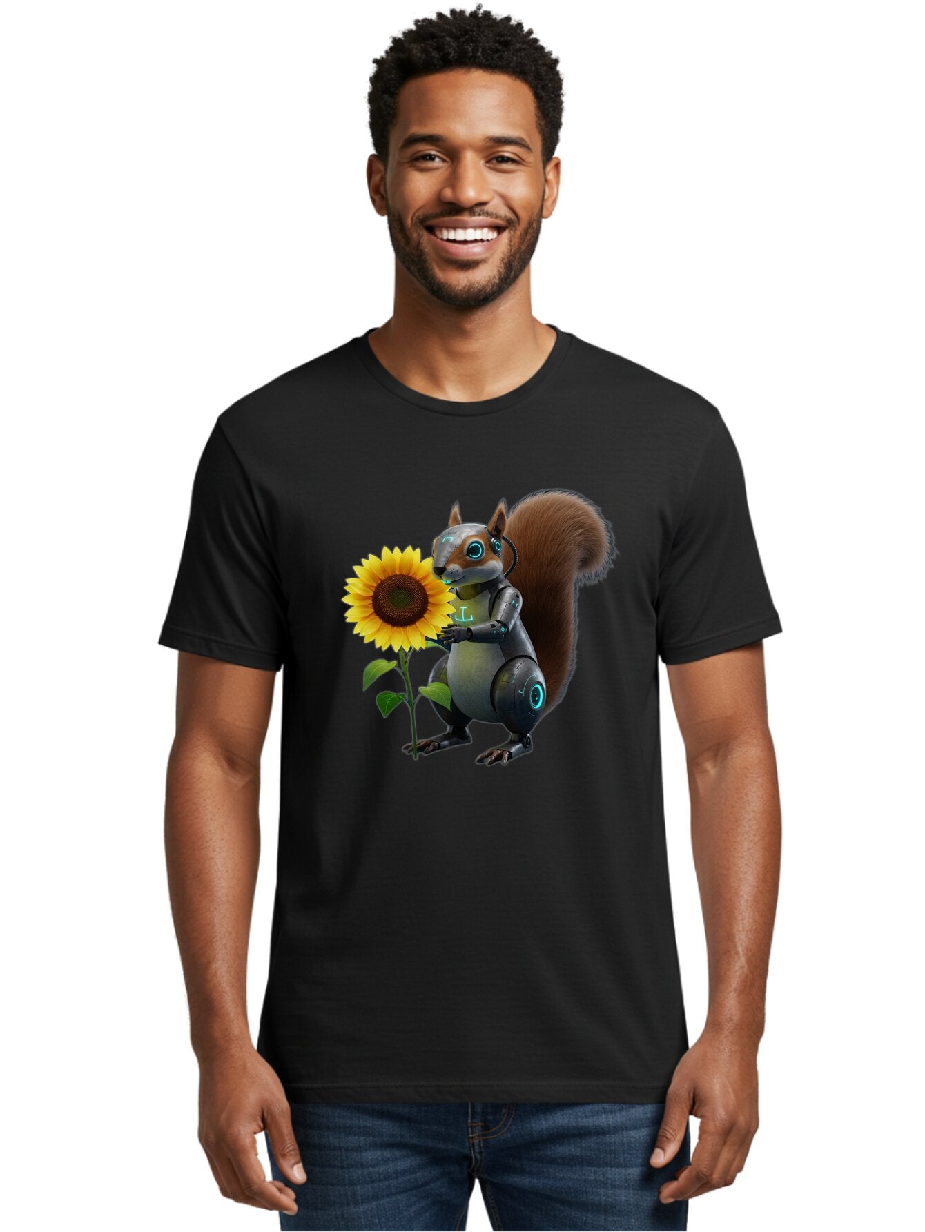Robot-Squirrel Men'S Graphic Tee, 100% Cotton, Comfortable Casual Summer Wear, Machine Washable, Vintage Camera, Old Camera, Antique Camera, Black Camera, Classic Photography, Photography Equipment, Nostalgic Device, Film Camera, Camera Art Bap953 16