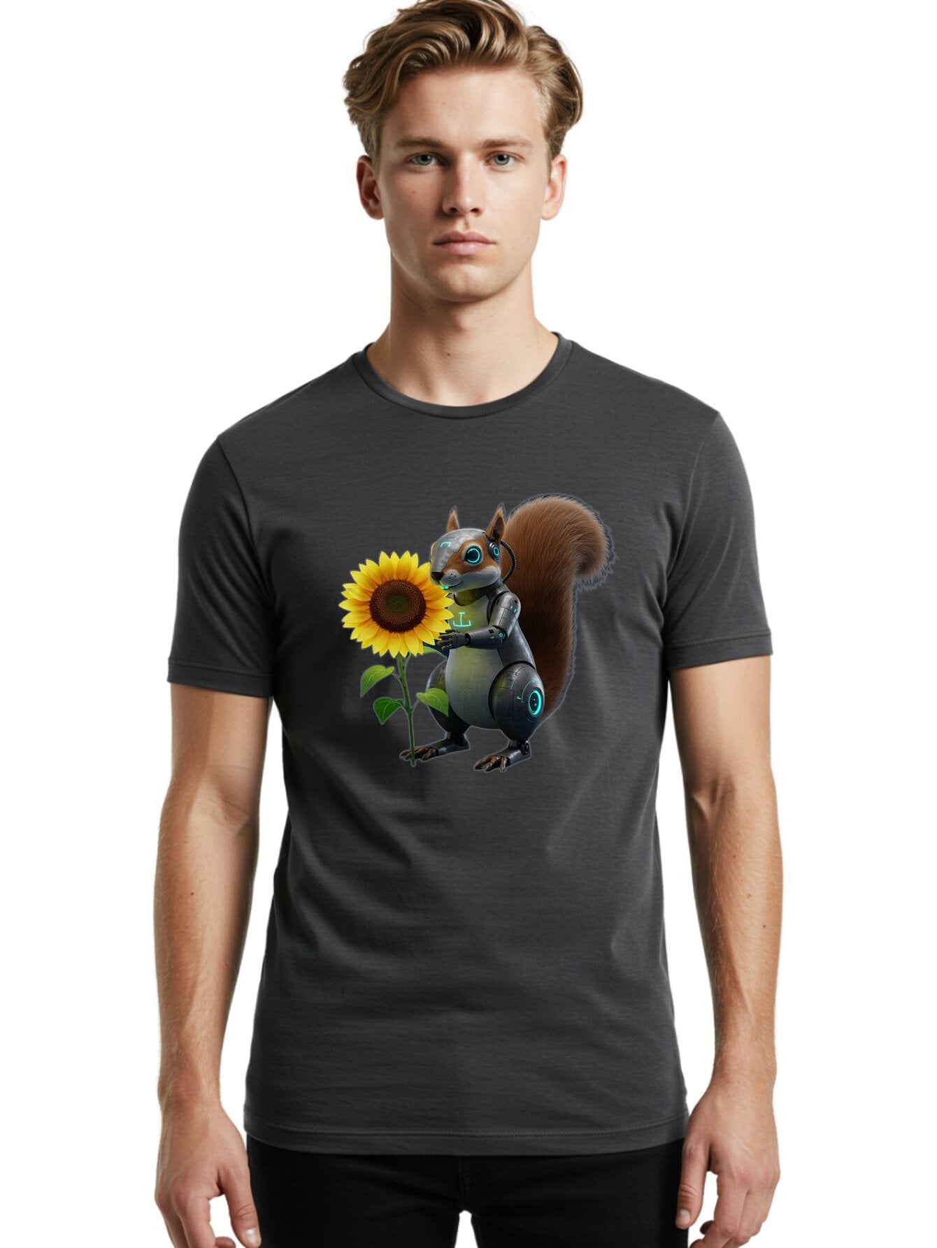 Robot-Squirrel Men'S Graphic Tee, 100% Cotton, Comfortable Casual Summer Wear, Machine Washable, Vintage Camera, Old Camera, Antique Camera, Black Camera, Classic Photography, Photography Equipment, Nostalgic Device, Film Camera, Camera Art Bap953 26