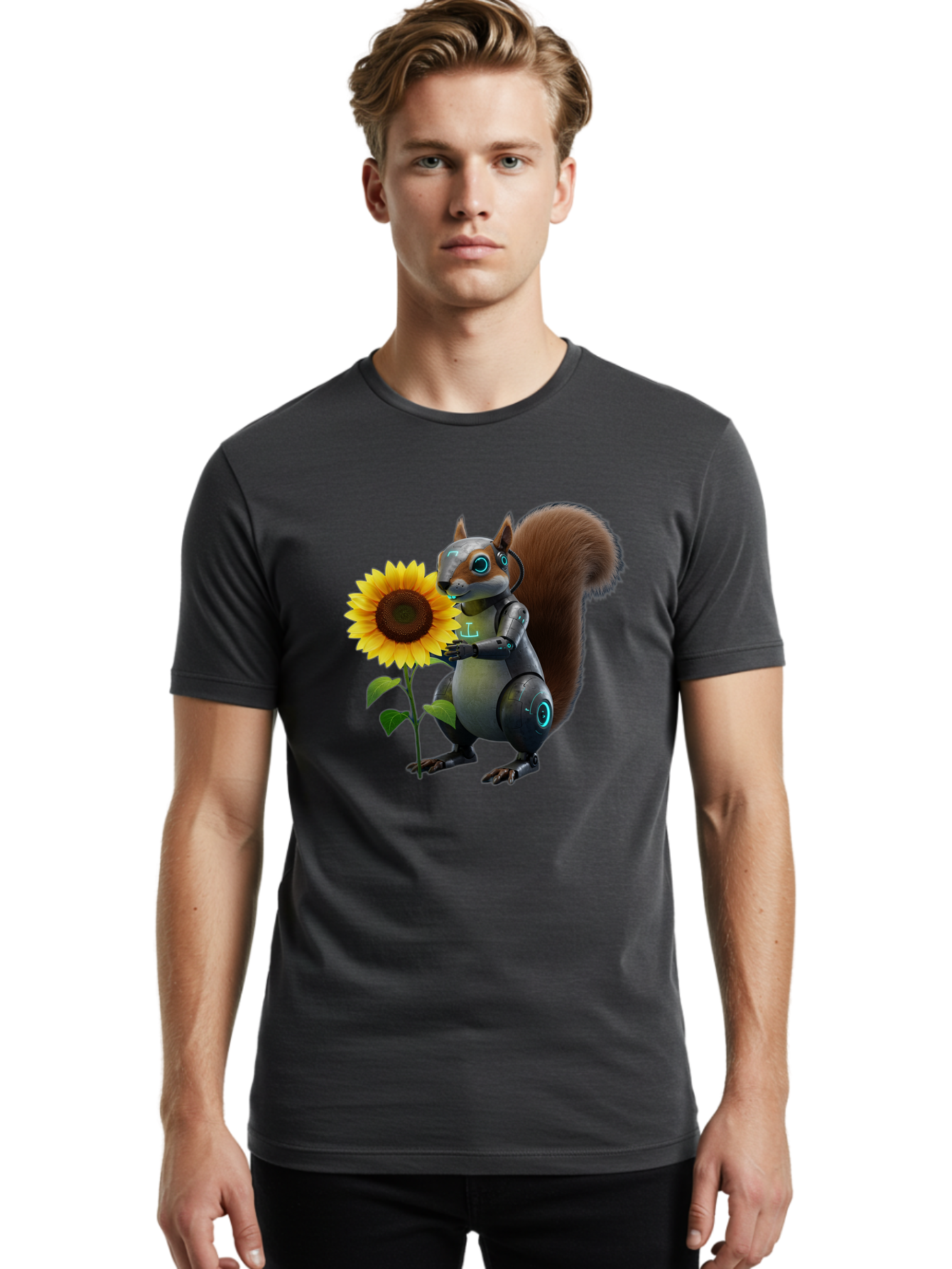 Robot-Squirrel Men'S Graphic Tee, 100% Cotton, Comfortable Casual Summer Wear, Machine Washable, Vintage Camera, Old Camera, Antique Camera, Black Camera, Classic Photography, Photography Equipment, Nostalgic Device, Film Camera, Camera Art Bap953 23
