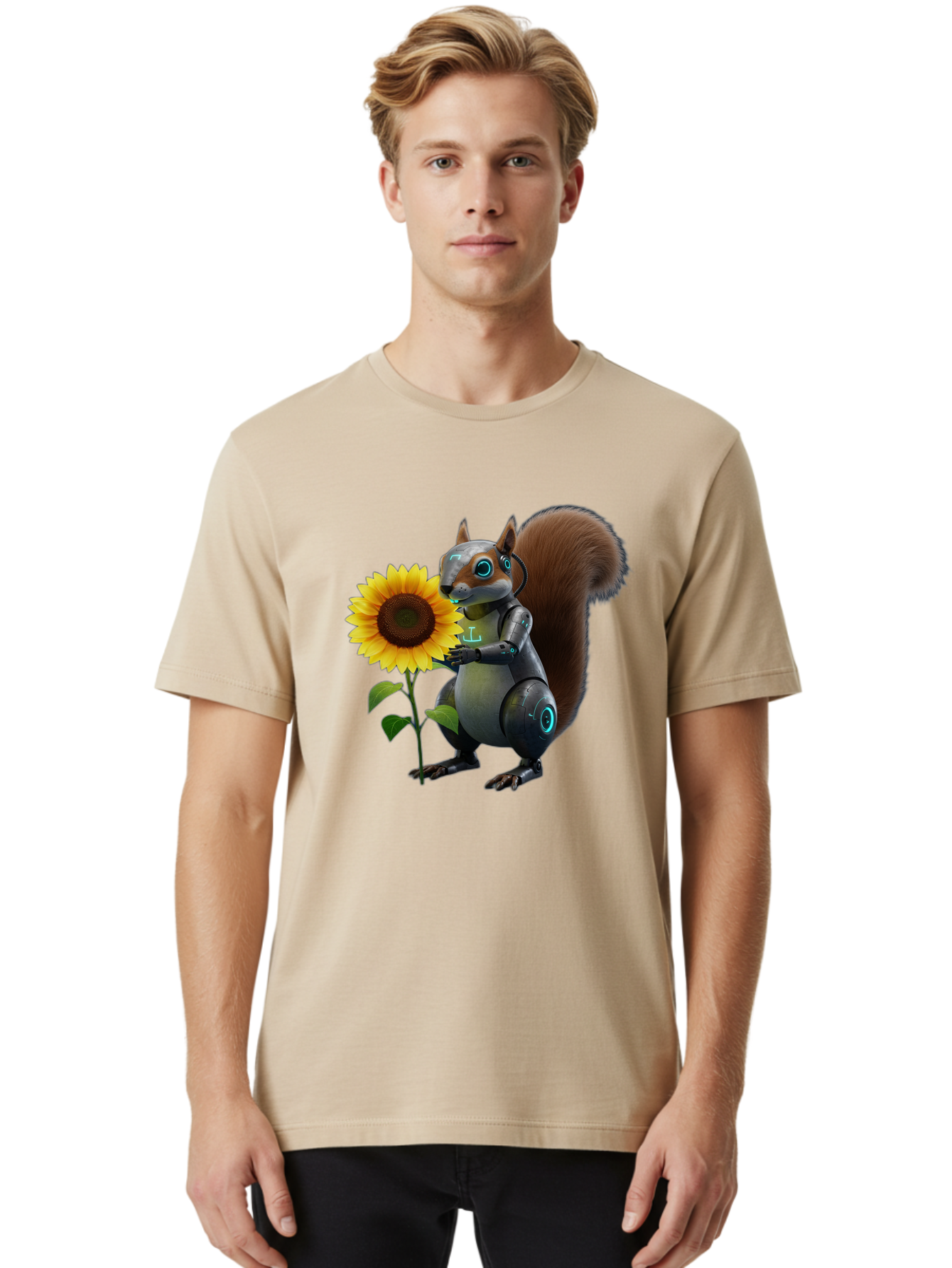 Robot-Squirrel Men'S Graphic Tee, 100% Cotton, Comfortable Casual Summer Wear, Machine Washable, Vintage Camera, Old Camera, Antique Camera, Black Camera, Classic Photography, Photography Equipment, Nostalgic Device, Film Camera, Camera Art Bap953 30