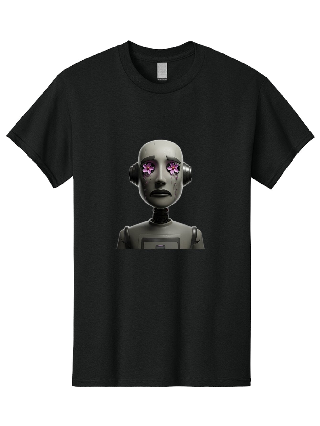 Robot-With-Flowers Men'S Graphic Tee, 100% Cotton, Comfortable Casual Summer Wear, Machine Washable, Vintage Camera, Old Camera, Antique Camera, Black Camera, Classic Photography, Photography Equipment, Nostalgic Device, Film Camera, Bap957 15