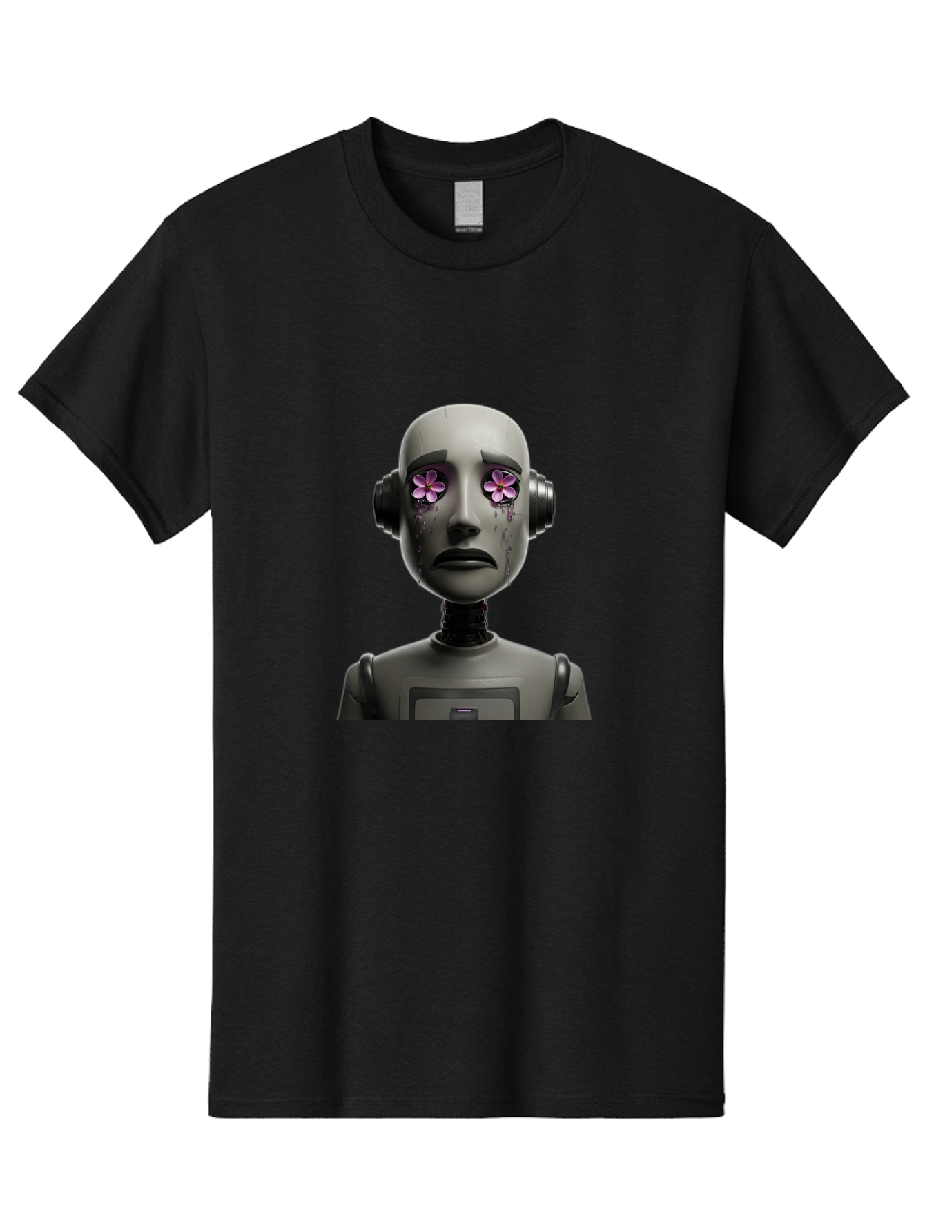 Robot-With-Flowers Men'S Graphic Tee, 100% Cotton, Comfortable Casual Summer Wear, Machine Washable, Vintage Camera, Old Camera, Antique Camera, Black Camera, Classic Photography, Photography Equipment, Nostalgic Device, Film Camera, Bap957 9