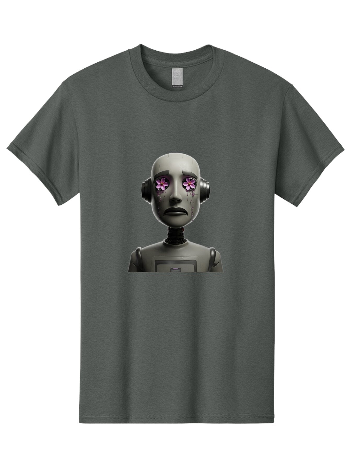 Robot-With-Flowers Men'S Graphic Tee, 100% Cotton, Comfortable Casual Summer Wear, Machine Washable, Vintage Camera, Old Camera, Antique Camera, Black Camera, Classic Photography, Photography Equipment, Nostalgic Device, Film Camera, Bap957 6