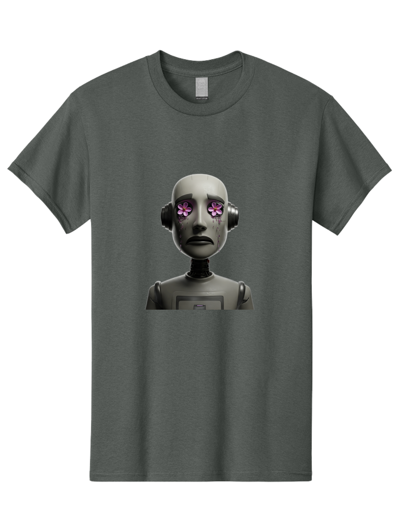 Robot-With-Flowers Men'S Graphic Tee, 100% Cotton, Comfortable Casual Summer Wear, Machine Washable, Vintage Camera, Old Camera, Antique Camera, Black Camera, Classic Photography, Photography Equipment, Nostalgic Device, Film Camera, Bap957 8