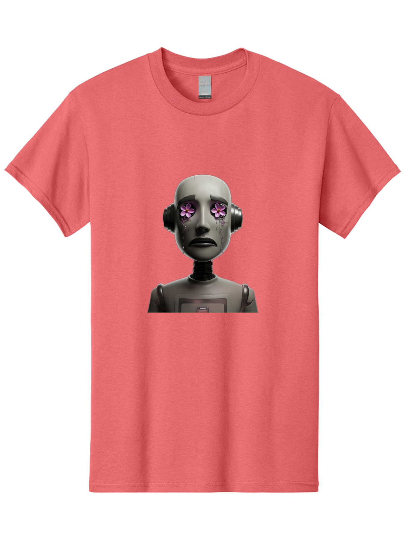 Robot-With-Flowers Men'S Graphic Tee, 100% Cotton, Comfortable Casual Summer Wear, Machine Washable, Vintage Camera, Old Camera, Antique Camera, Black Camera, Classic Photography, Photography Equipment, Nostalgic Device, Film Camera, Bap957 11