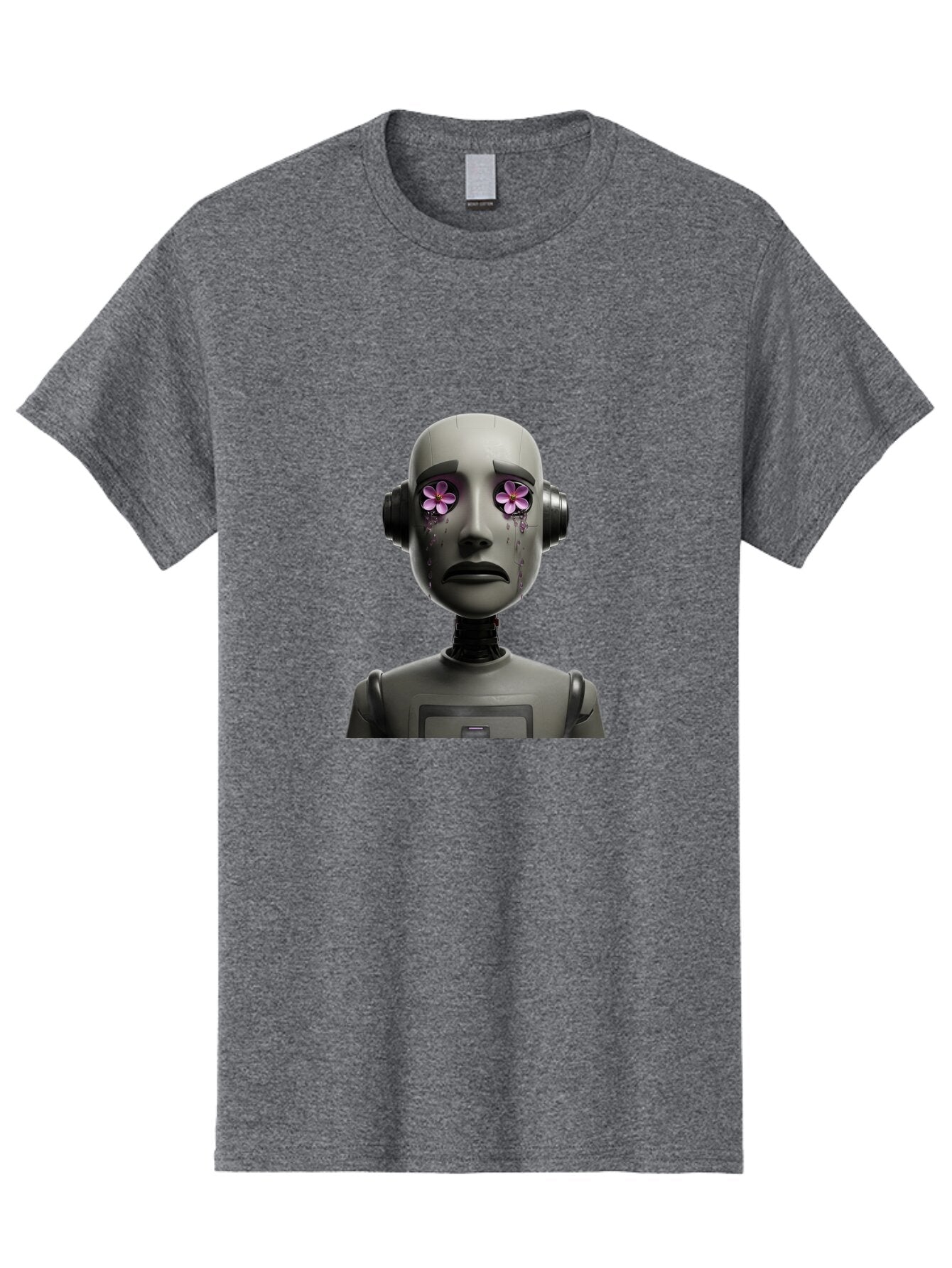 Robot-With-Flowers Men'S Graphic Tee, 100% Cotton, Comfortable Casual Summer Wear, Machine Washable, Vintage Camera, Old Camera, Antique Camera, Black Camera, Classic Photography, Photography Equipment, Nostalgic Device, Film Camera, Bap957 5
