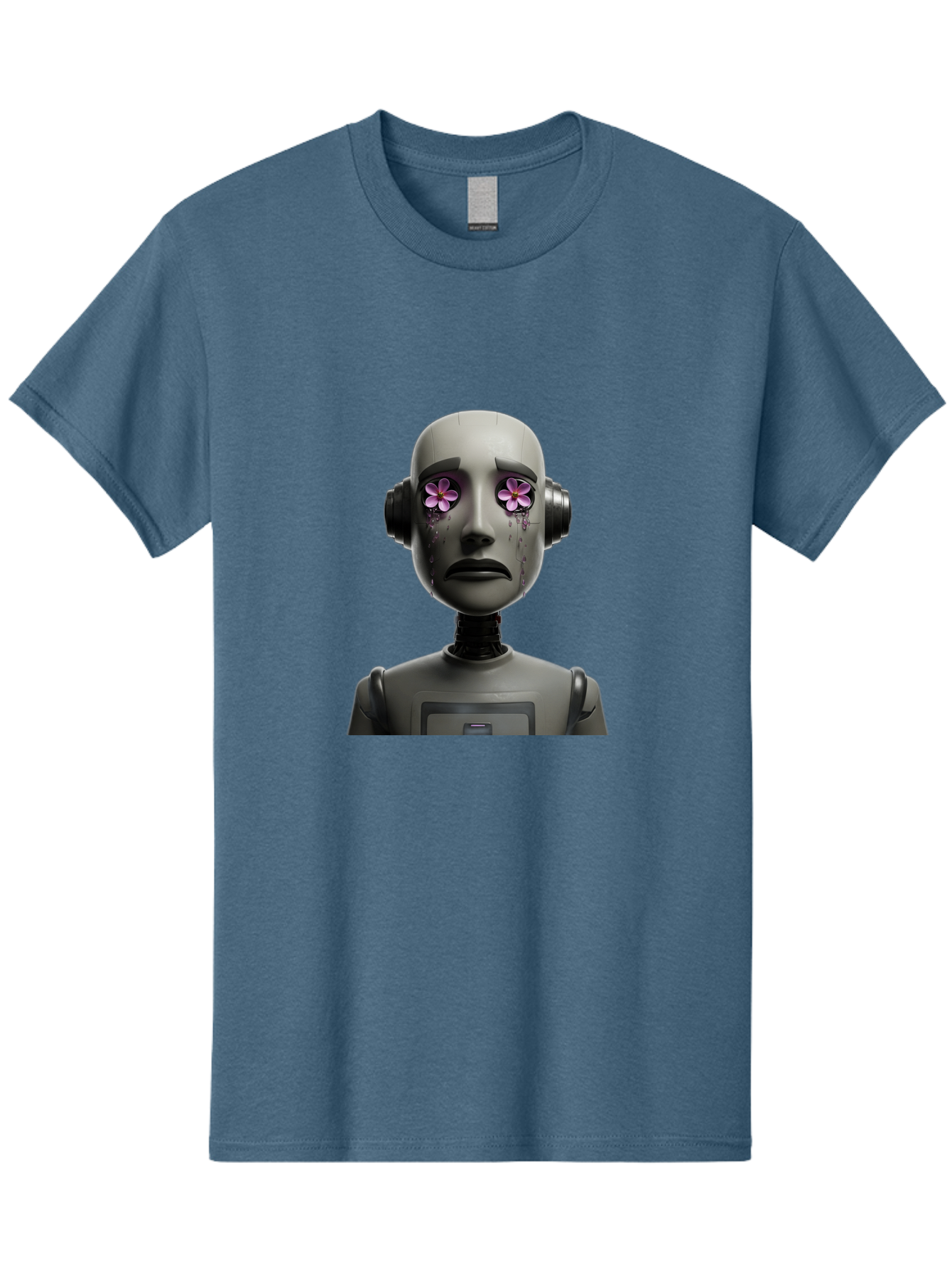 Robot-With-Flowers Men'S Graphic Tee, 100% Cotton, Comfortable Casual Summer Wear, Machine Washable, Vintage Camera, Old Camera, Antique Camera, Black Camera, Classic Photography, Photography Equipment, Nostalgic Device, Film Camera, Bap957 5