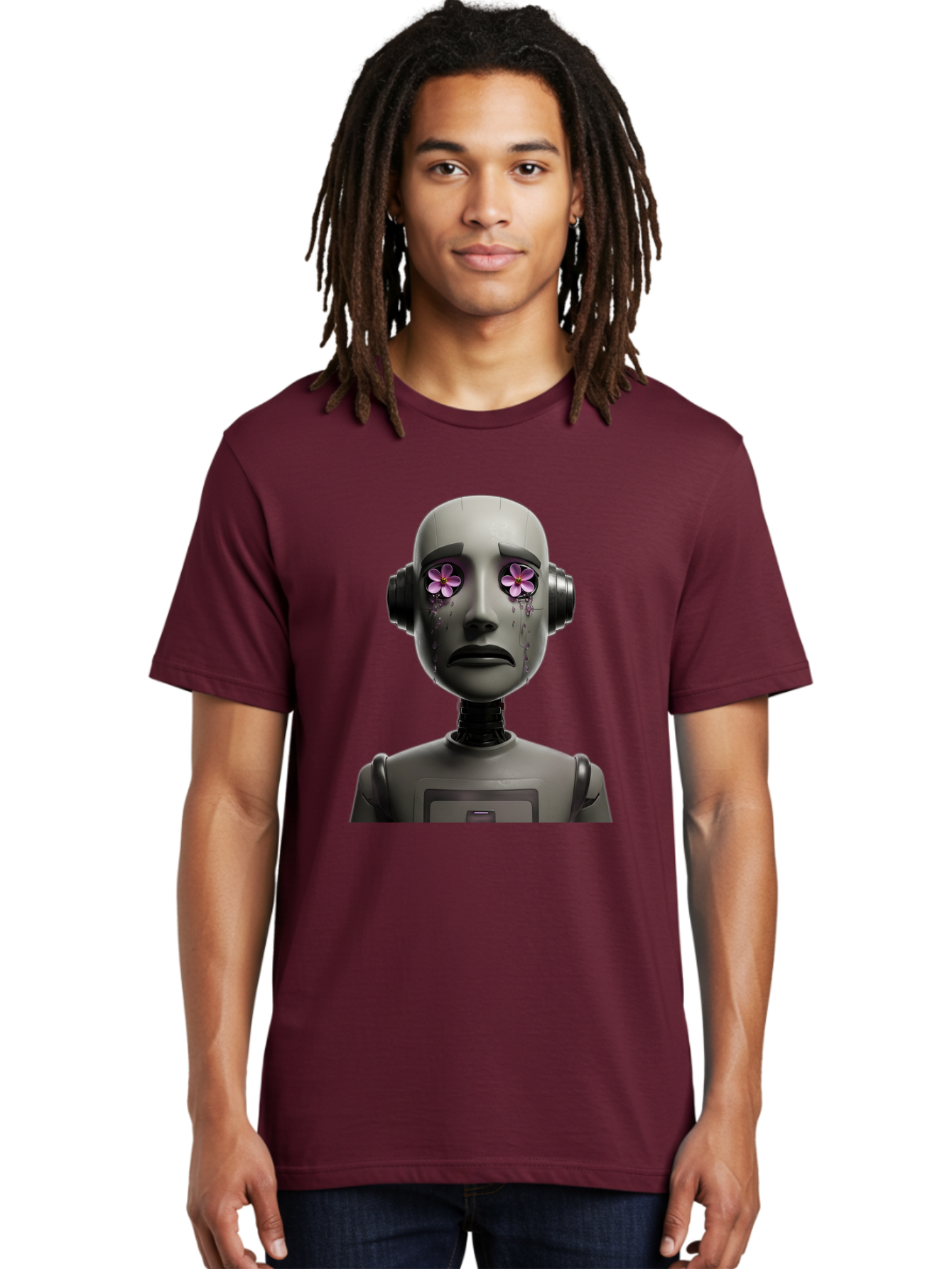 Robot-With-Flowers Men'S Graphic Tee, 100% Cotton, Comfortable Casual Summer Wear, Machine Washable, Vintage Camera, Old Camera, Antique Camera, Black Camera, Classic Photography, Photography Equipment, Nostalgic Device, Film Camera, Bap957 29
