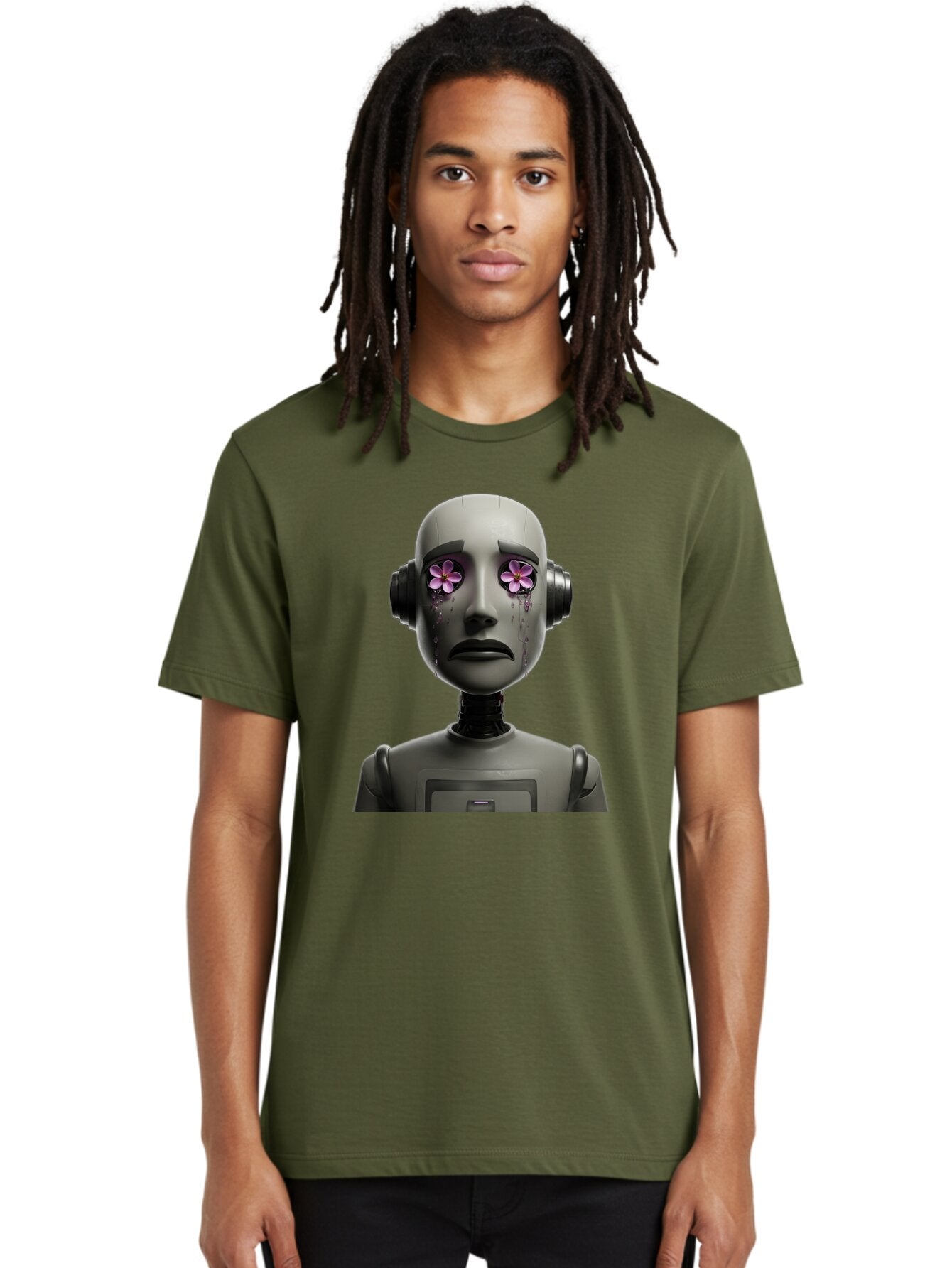 Robot-With-Flowers Men'S Graphic Tee, 100% Cotton, Comfortable Casual Summer Wear, Machine Washable, Vintage Camera, Old Camera, Antique Camera, Black Camera, Classic Photography, Photography Equipment, Nostalgic Device, Film Camera, Bap957 20