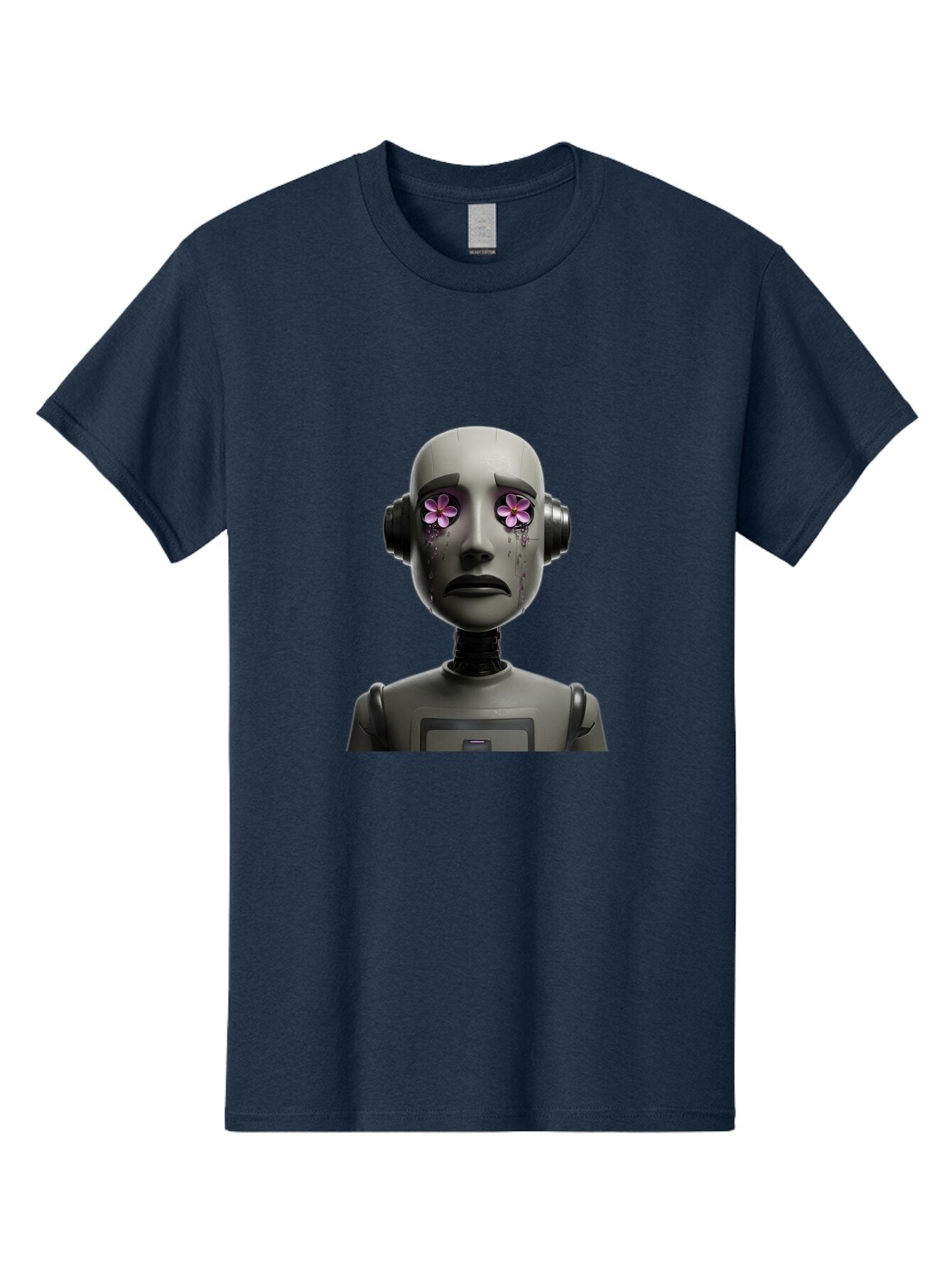 Robot-With-Flowers Men'S Graphic Tee, 100% Cotton, Comfortable Casual Summer Wear, Machine Washable, Vintage Camera, Old Camera, Antique Camera, Black Camera, Classic Photography, Photography Equipment, Nostalgic Device, Film Camera, Bap957 8