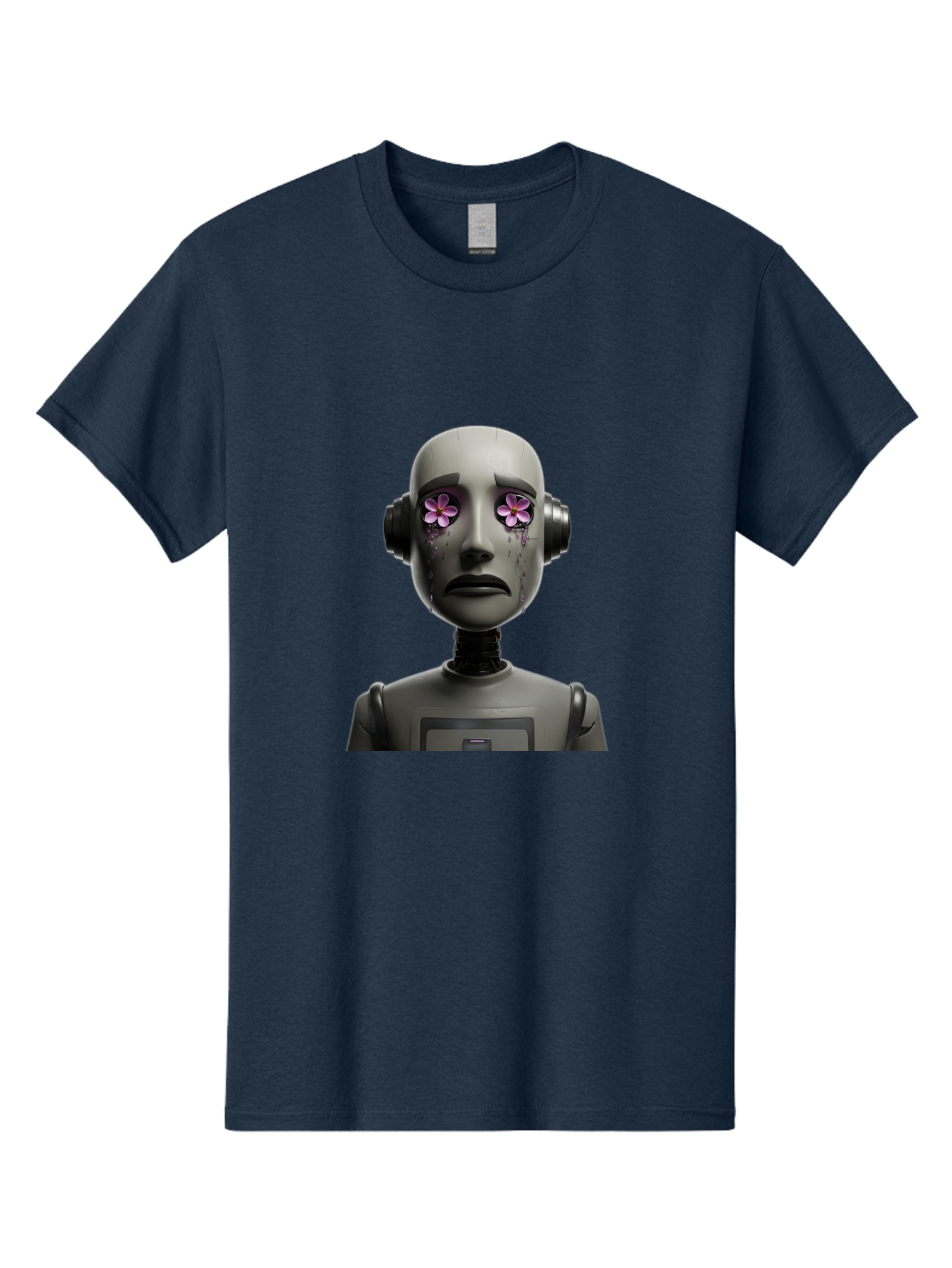 Robot-With-Flowers Men'S Graphic Tee, 100% Cotton, Comfortable Casual Summer Wear, Machine Washable, Vintage Camera, Old Camera, Antique Camera, Black Camera, Classic Photography, Photography Equipment, Nostalgic Device, Film Camera, Bap957 10