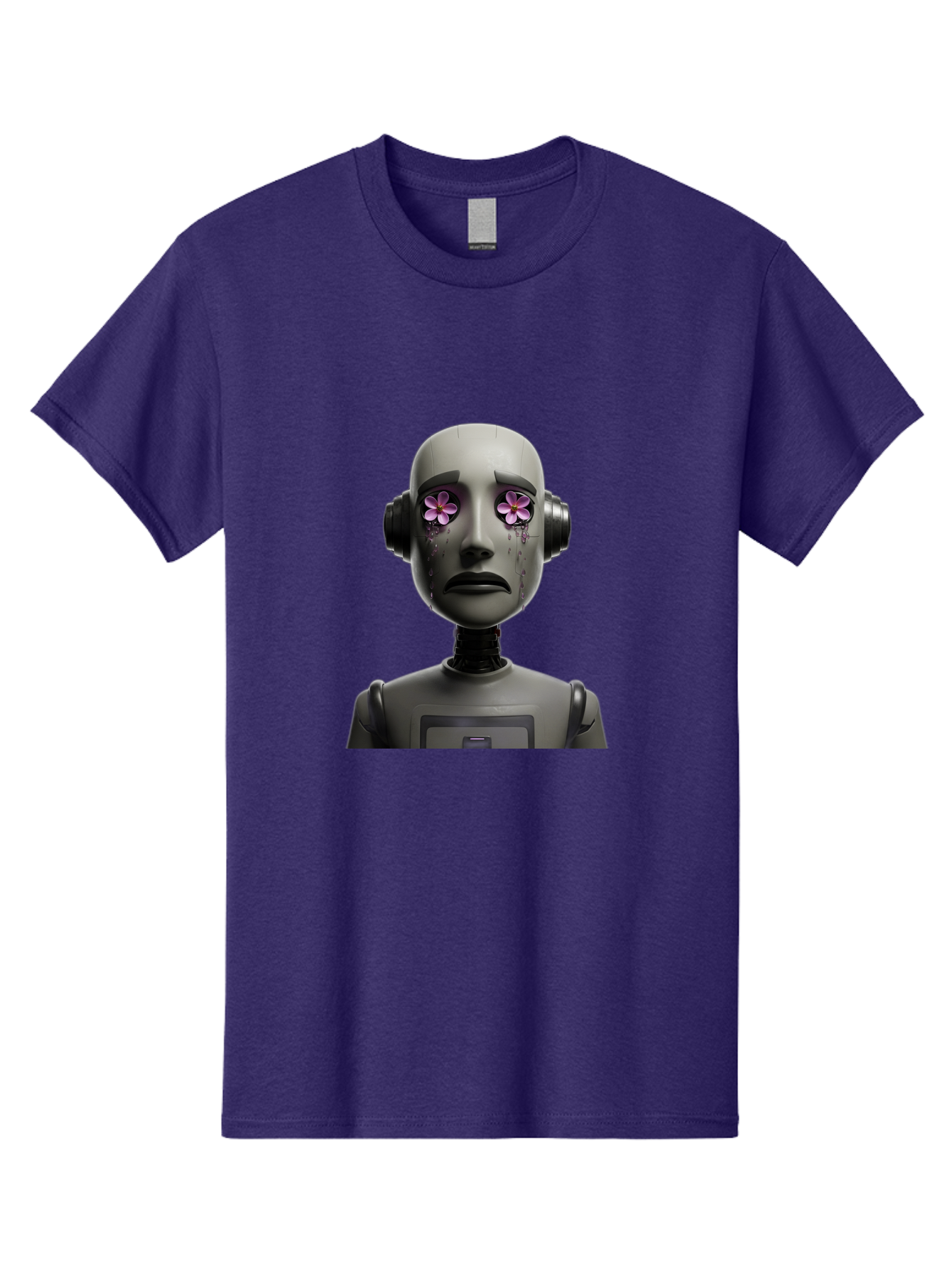 Robot-With-Flowers Men'S Graphic Tee, 100% Cotton, Comfortable Casual Summer Wear, Machine Washable, Vintage Camera, Old Camera, Antique Camera, Black Camera, Classic Photography, Photography Equipment, Nostalgic Device, Film Camera, Bap957 3