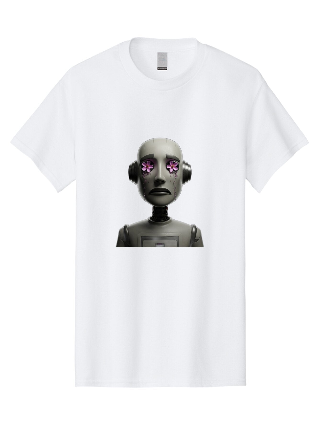 Robot-With-Flowers Men'S Graphic Tee, 100% Cotton, Comfortable Casual Summer Wear, Machine Washable, Vintage Camera, Old Camera, Antique Camera, Black Camera, Classic Photography, Photography Equipment, Nostalgic Device, Film Camera, Bap957 4