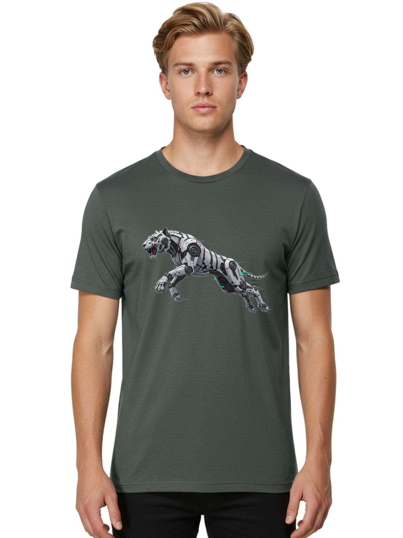Robotic-Tiger Men'S Graphic Tee, 100% Cotton, Comfortable Casual Summer Wear, Machine Washable, Vintage Camera, Old Camera, Antique Camera, Black Camera, Classic Photography, Photography Equipment, Nostalgic Device, Film Camera, Camera Art Bap958 23