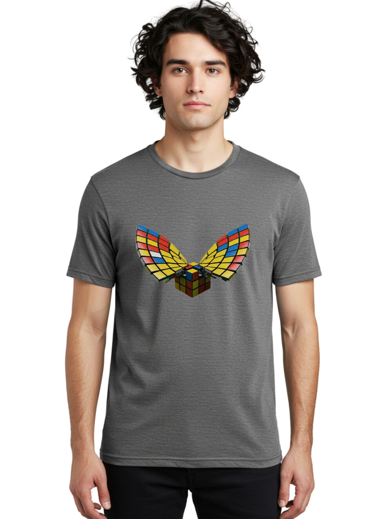 Rubik-S-Cube-Butterfly Men'S Graphic Tee, 100% Cotton, Comfortable Casual Summer Wear, Machine Washable, Vintage Camera, Old Camera, Antique Camera, Black Camera, Classic Photography, Photography Equipment, Nostalgic Device, Film Camera, Bap959 22