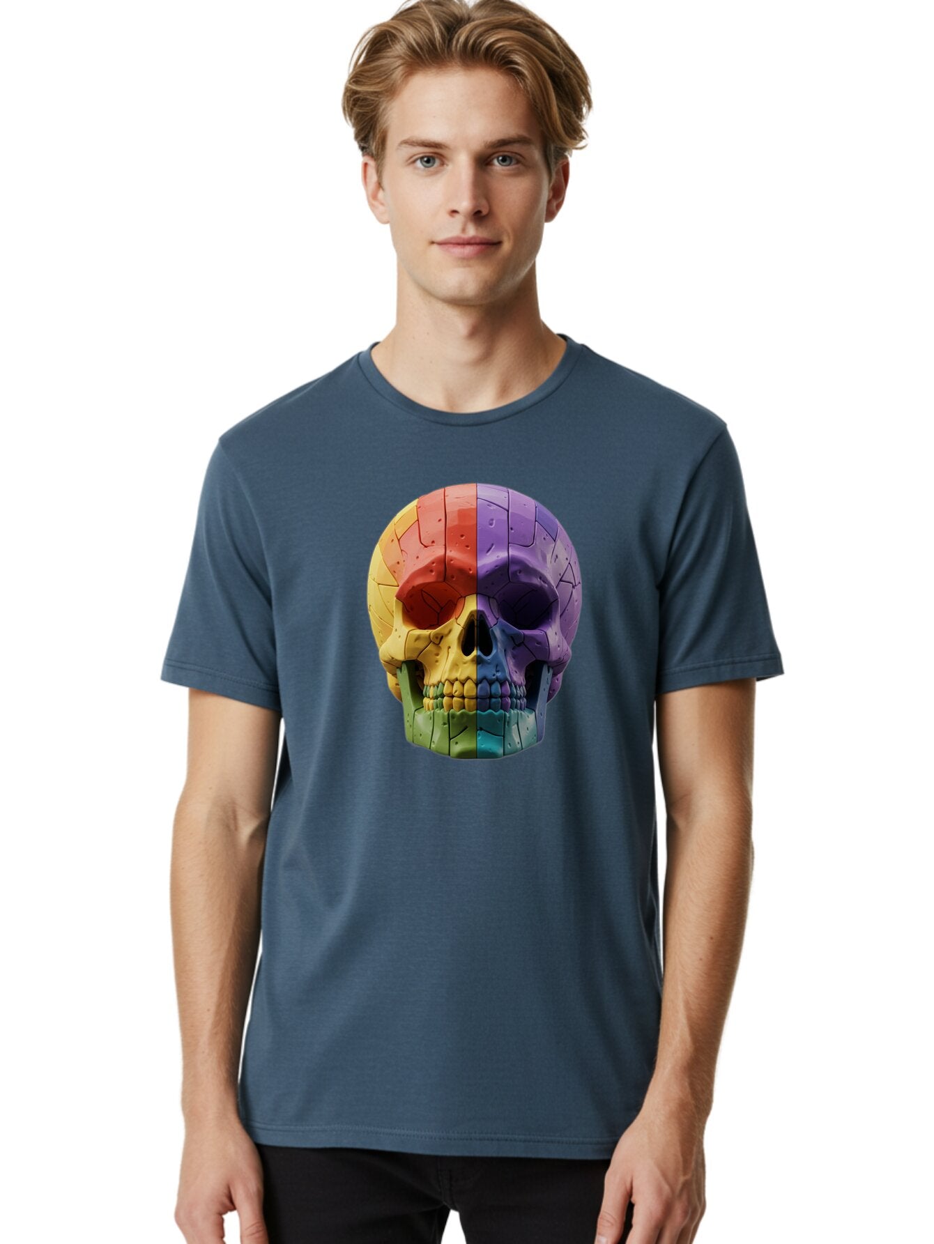Rubik-Skull Men'S Graphic Tee, 100% Cotton, Comfortable Casual Summer Wear, Machine Washable, Vintage Camera, Old Camera, Antique Camera, Black Camera, Classic Photography, Photography Equipment, Nostalgic Device, Film Camera, Camera Art Bap961 29