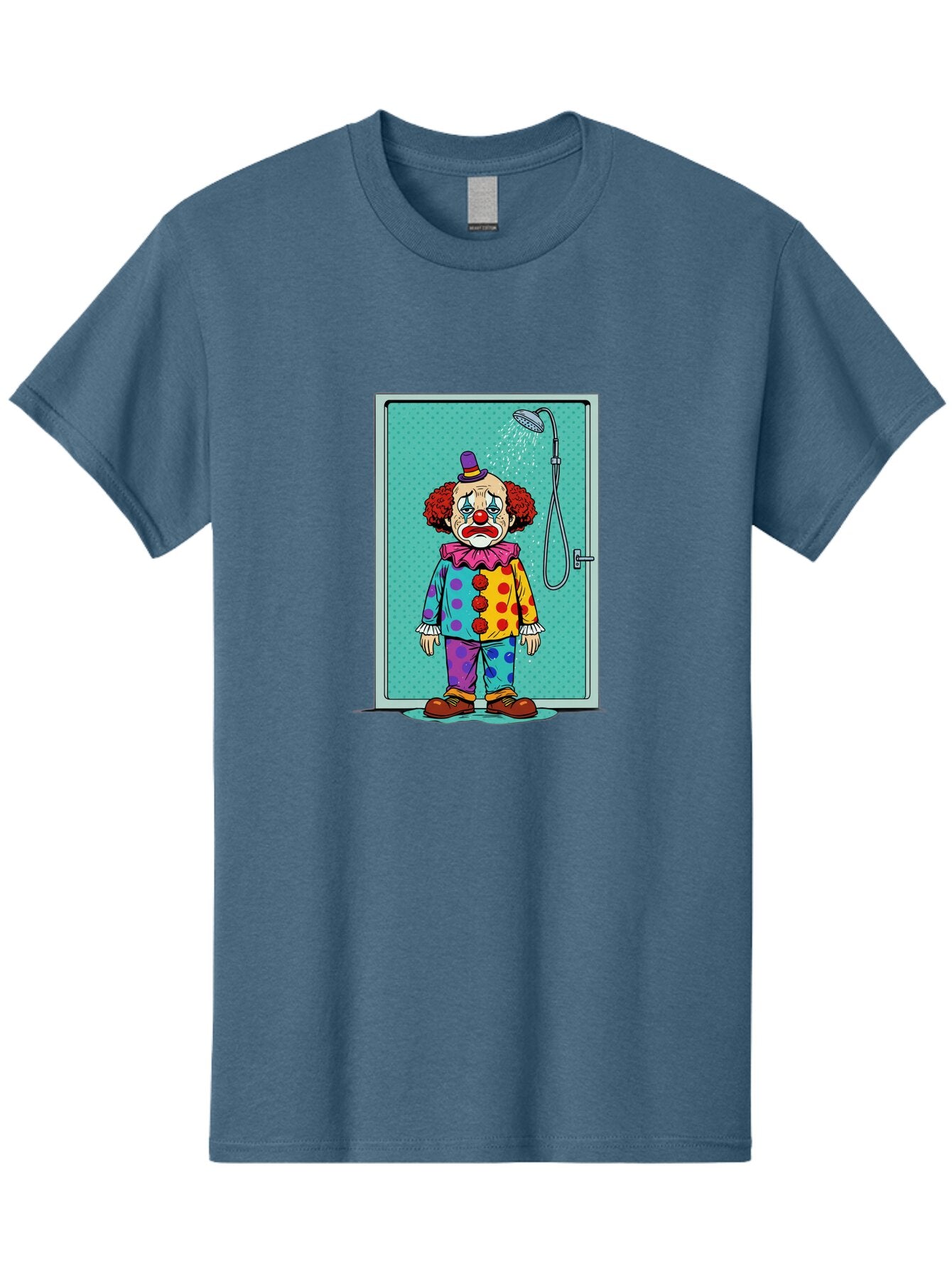 Sad-Clown-In-Shower Men'S Graphic Tee, 100% Cotton, Comfortable Casual Summer Wear, Machine Washable, Vintage Camera, Old Camera, Antique Camera, Black Camera, Classic Photography, Photography Equipment, Nostalgic Device, Film Camera, Bap967 10