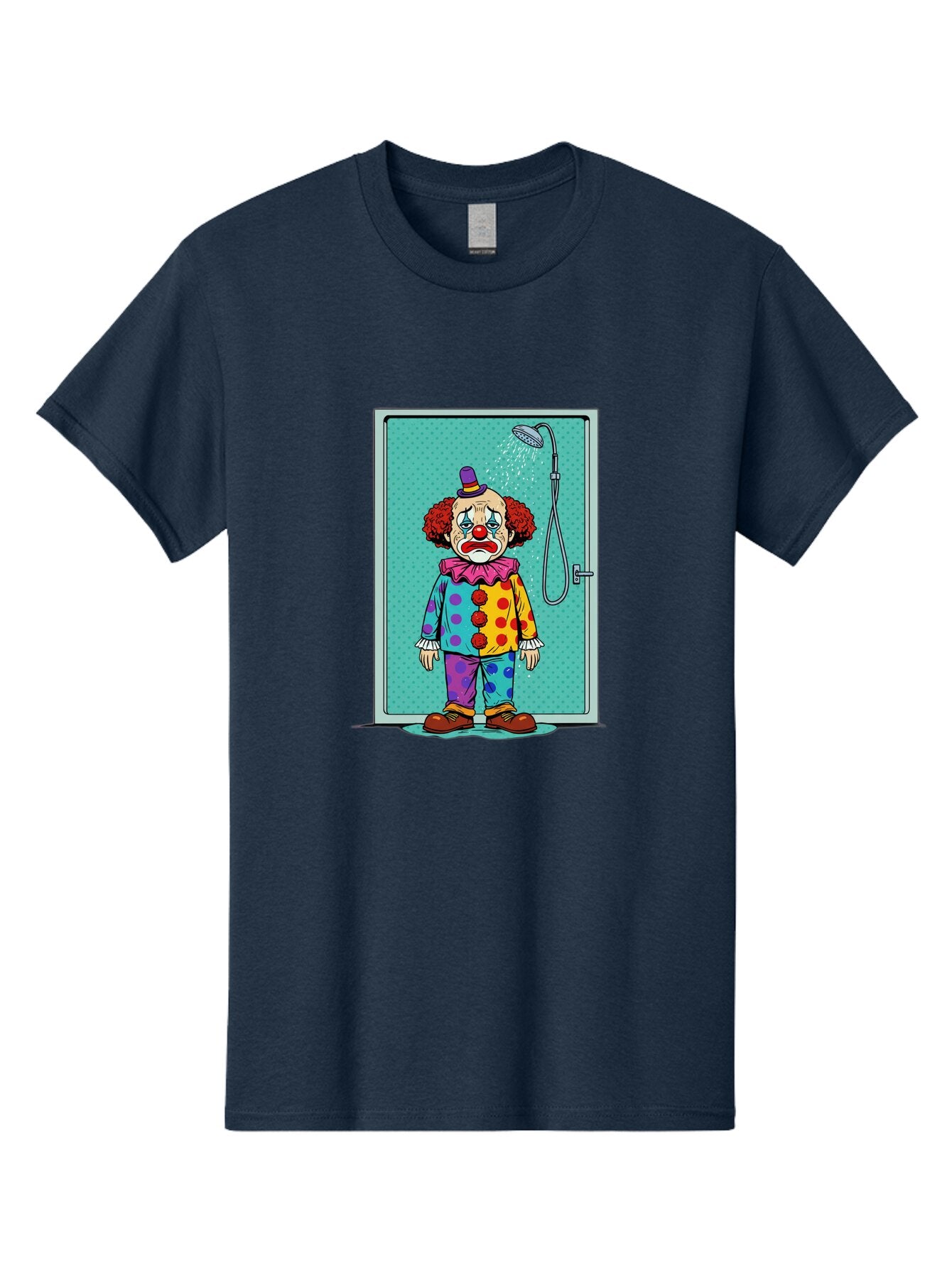 Sad-Clown-In-Shower Men'S Graphic Tee, 100% Cotton, Comfortable Casual Summer Wear, Machine Washable, Vintage Camera, Old Camera, Antique Camera, Black Camera, Classic Photography, Photography Equipment, Nostalgic Device, Film Camera, Bap967 14