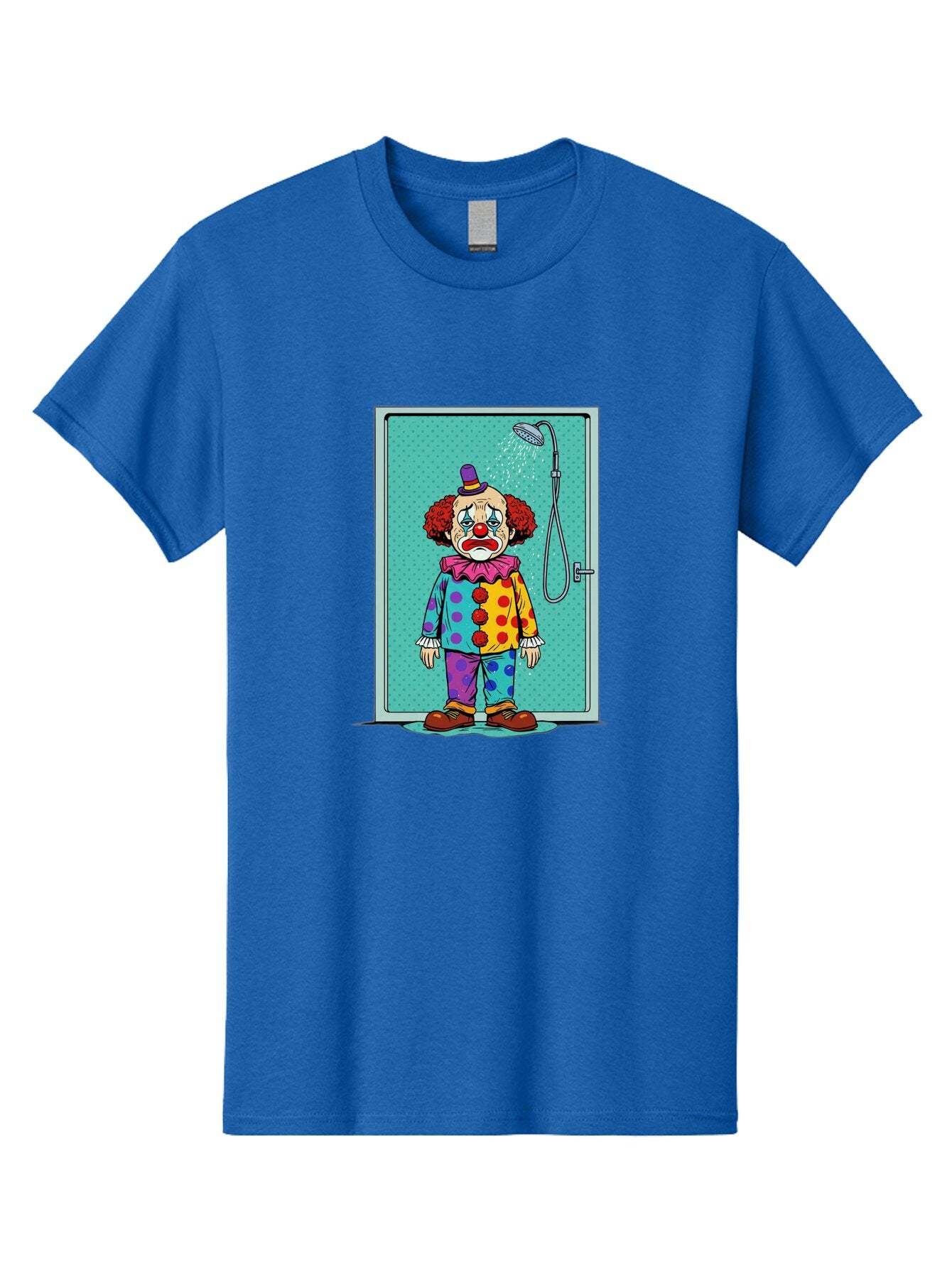 Sad-Clown-In-Shower Men'S Graphic Tee, 100% Cotton, Comfortable Casual Summer Wear, Machine Washable, Vintage Camera, Old Camera, Antique Camera, Black Camera, Classic Photography, Photography Equipment, Nostalgic Device, Film Camera, Bap967 9