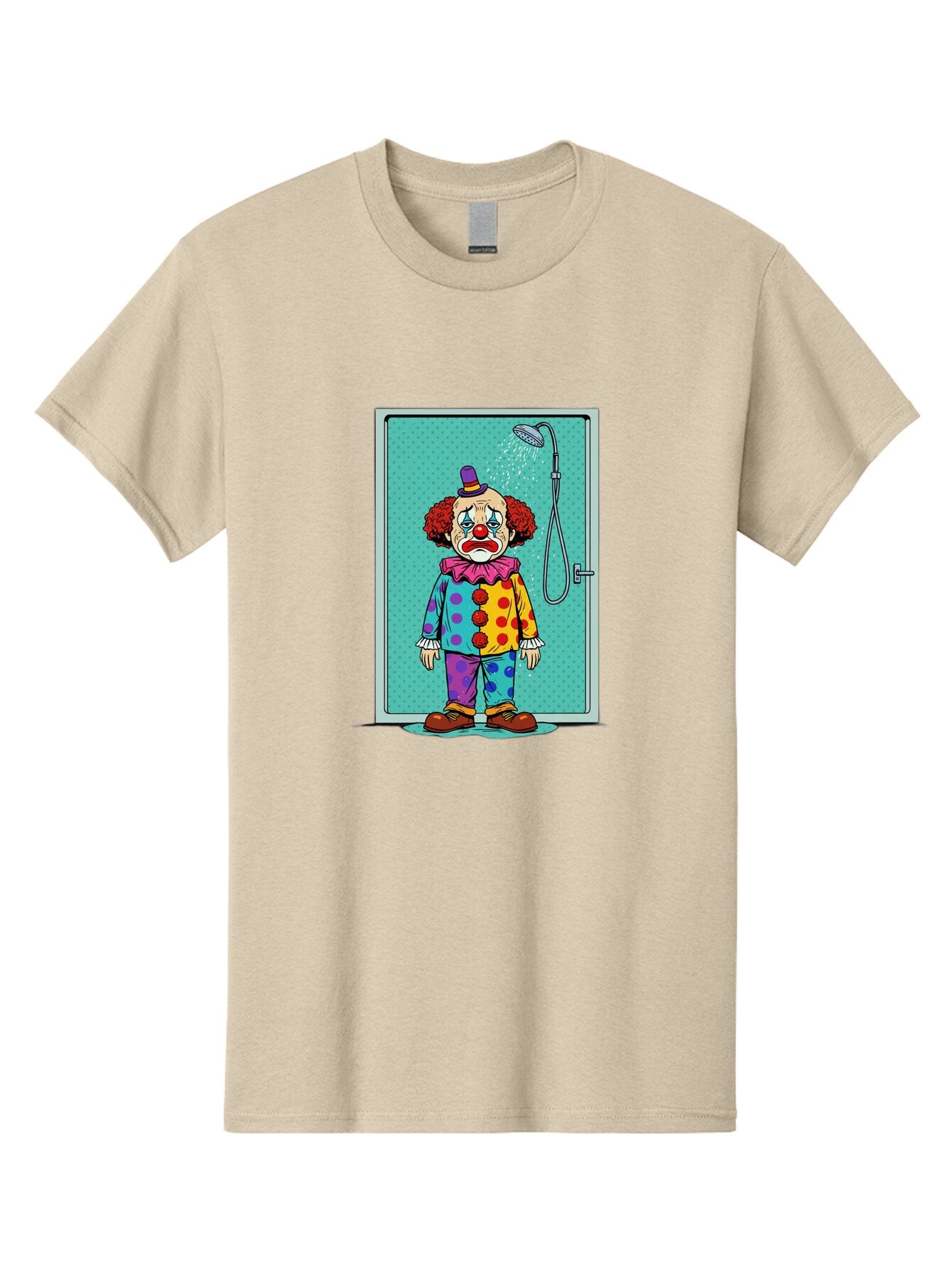 Sad-Clown-In-Shower Men'S Graphic Tee, 100% Cotton, Comfortable Casual Summer Wear, Machine Washable, Vintage Camera, Old Camera, Antique Camera, Black Camera, Classic Photography, Photography Equipment, Nostalgic Device, Film Camera, Bap967 6