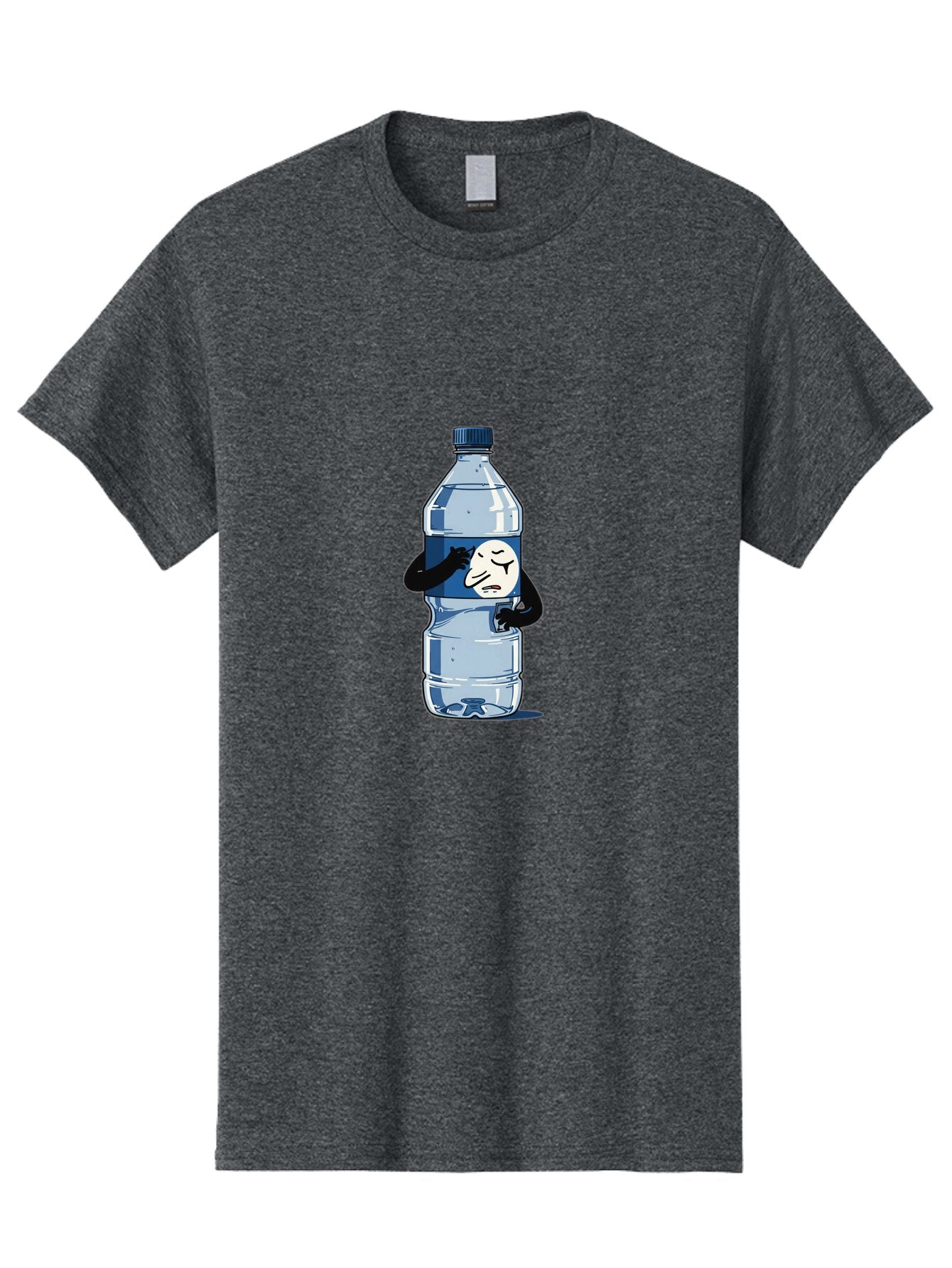 Sad-Emoji-Water-Bottle Men'S Graphic Tee, 100% Cotton, Comfortable Casual Summer Wear, Machine Washable, Vintage Camera, Old Camera, Antique Camera, Black Camera, Classic Photography, Photography Equipment, Nostalgic Device, Film Camera, Bap969 5