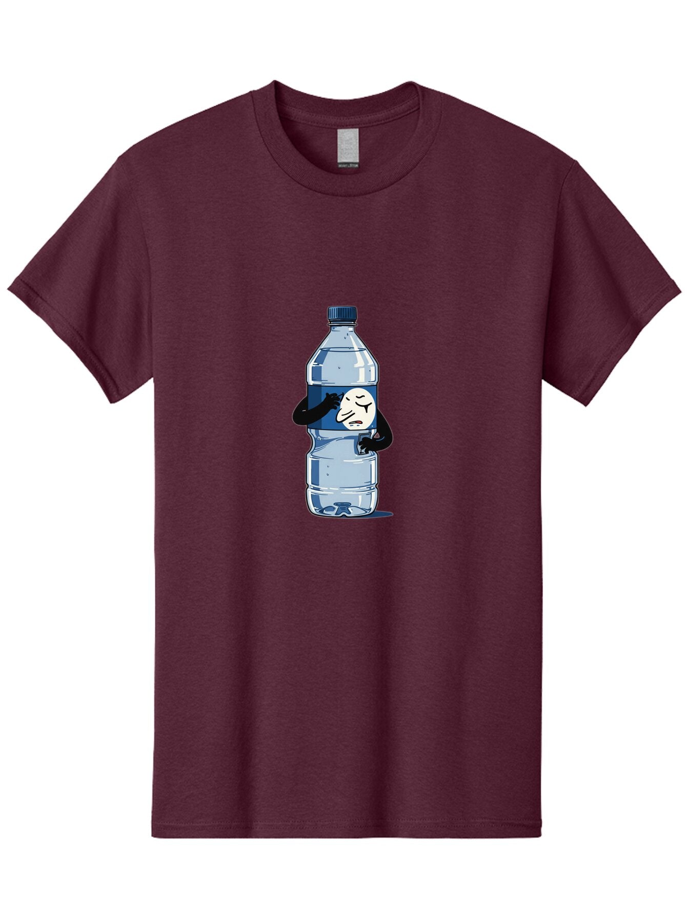 Sad-Emoji-Water-Bottle Men'S Graphic Tee, 100% Cotton, Comfortable Casual Summer Wear, Machine Washable, Vintage Camera, Old Camera, Antique Camera, Black Camera, Classic Photography, Photography Equipment, Nostalgic Device, Film Camera, Bap969 15