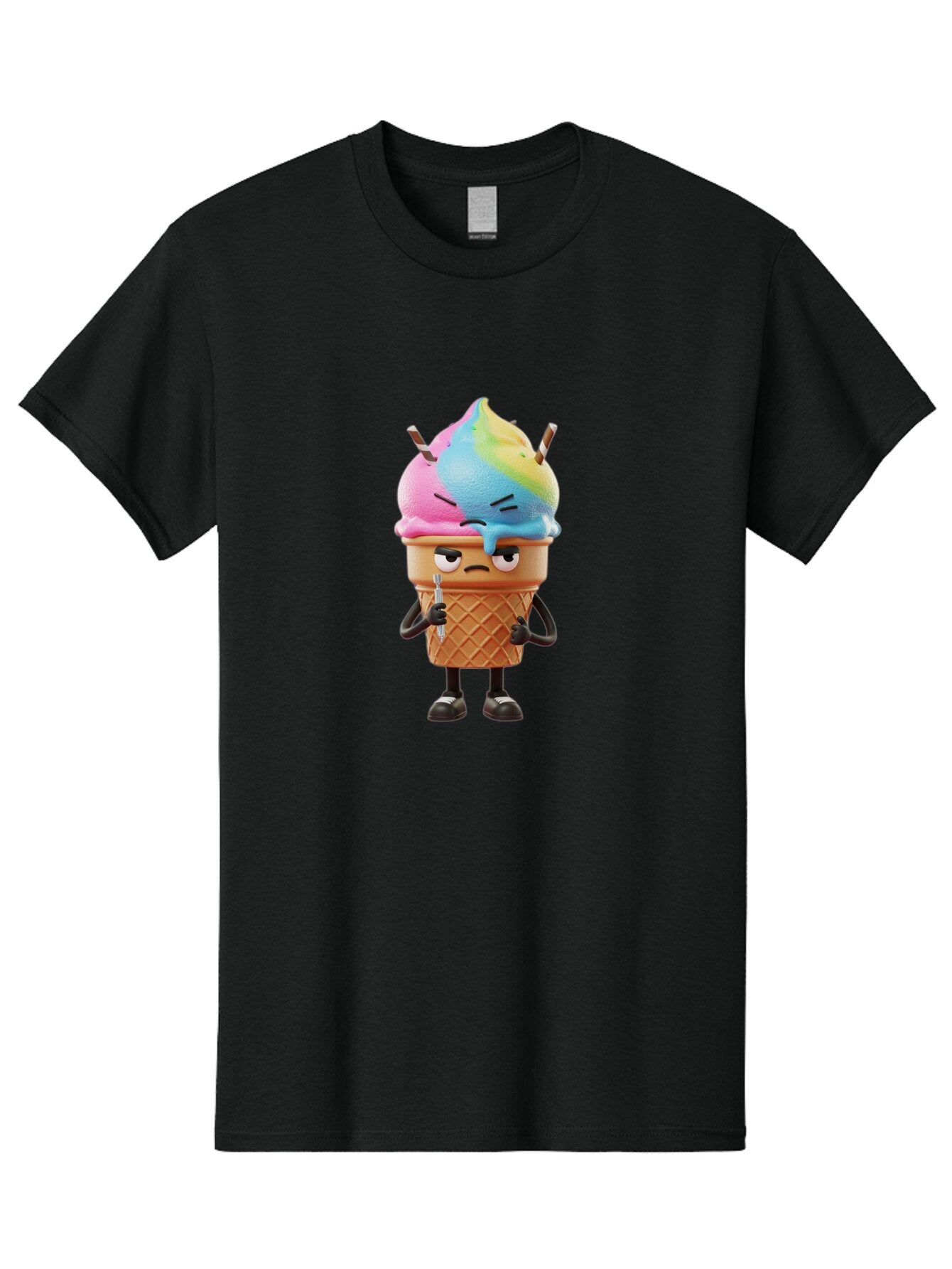 Sad-Ice-Cream Men'S Graphic Tee, 100% Cotton, Comfortable Casual Summer Wear, Machine Washable, Vintage Camera, Old Camera, Antique Camera, Black Camera, Classic Photography, Photography Equipment, Nostalgic Device, Film Camera, Camera Art Bap970 3