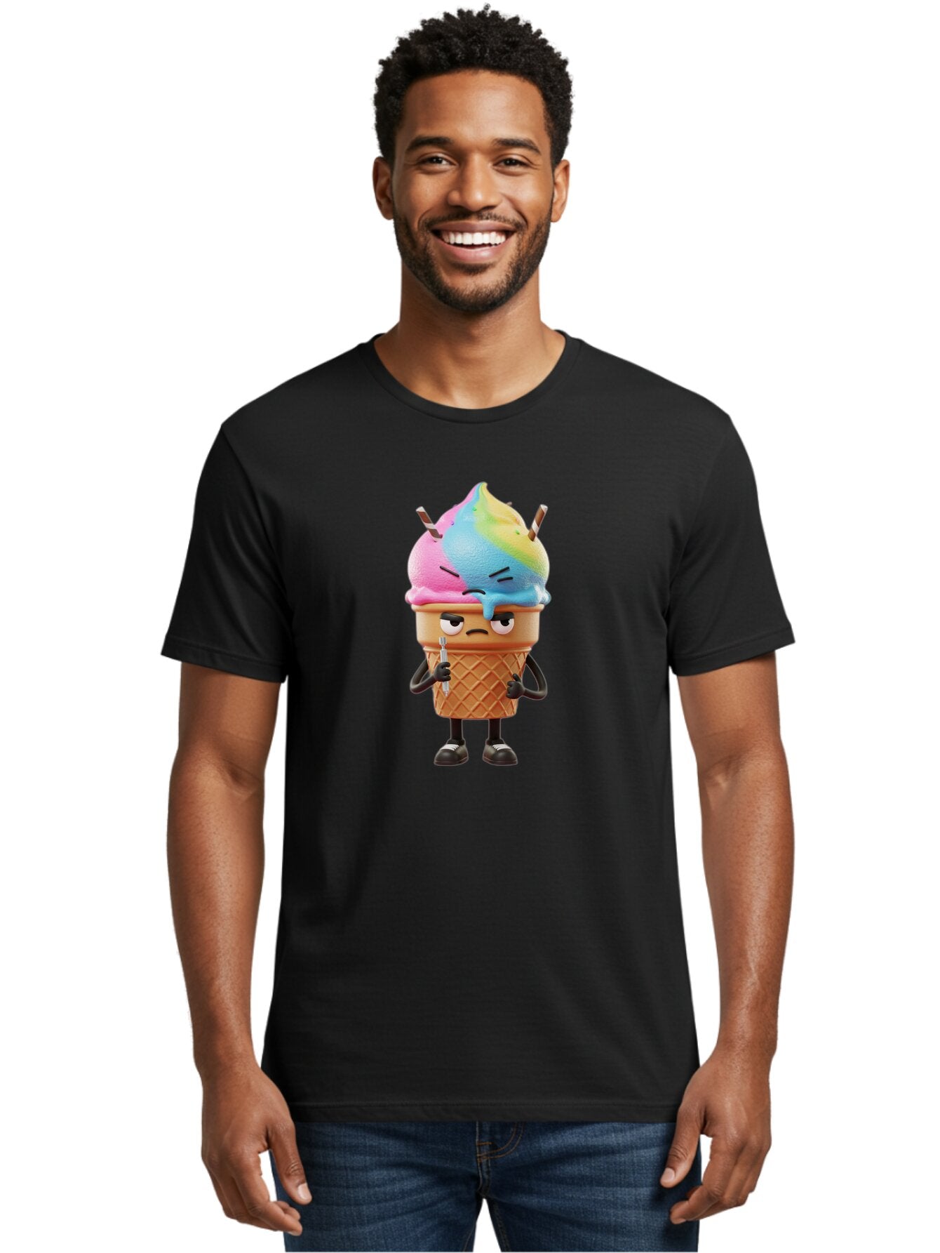 Sad-Ice-Cream Men'S Graphic Tee, 100% Cotton, Comfortable Casual Summer Wear, Machine Washable, Vintage Camera, Old Camera, Antique Camera, Black Camera, Classic Photography, Photography Equipment, Nostalgic Device, Film Camera, Camera Art Bap970 22