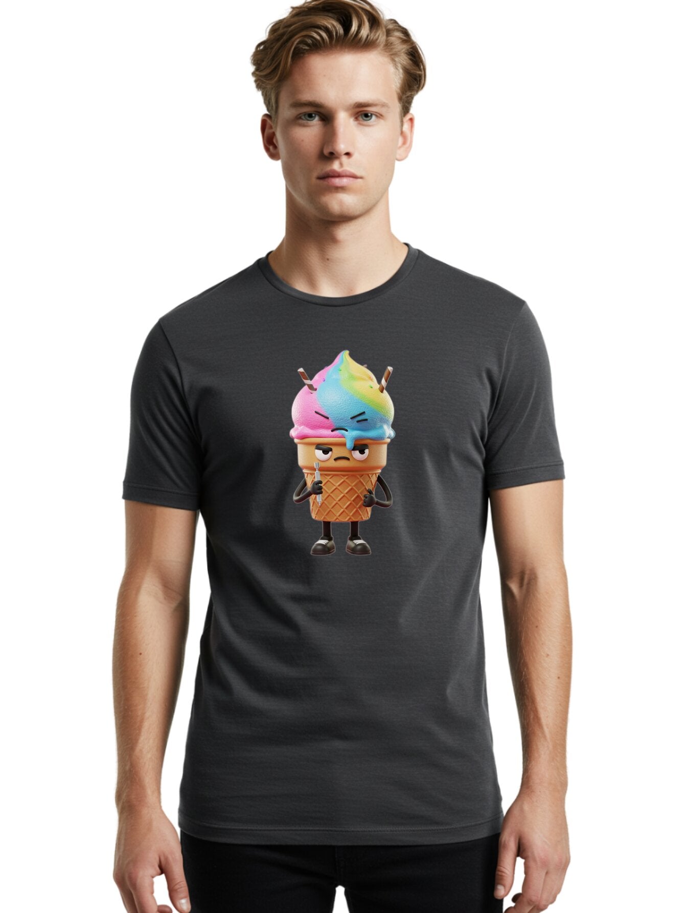 Sad-Ice-Cream Men'S Graphic Tee, 100% Cotton, Comfortable Casual Summer Wear, Machine Washable, Vintage Camera, Old Camera, Antique Camera, Black Camera, Classic Photography, Photography Equipment, Nostalgic Device, Film Camera, Camera Art Bap970 19