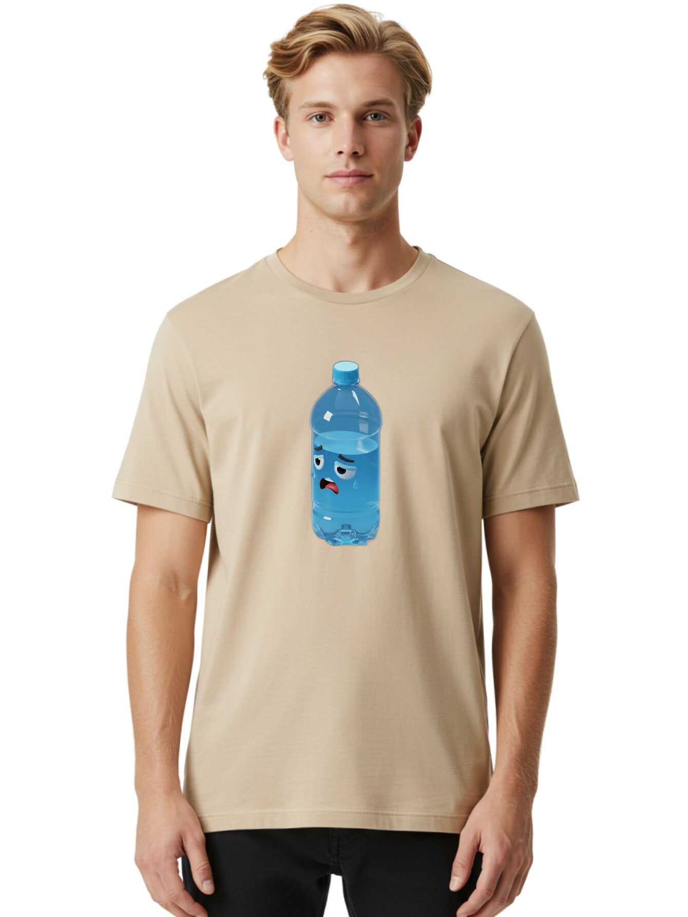 Sad-Water-Bottle-1 Men'S Graphic Tee, 100% Cotton, Comfortable Casual Summer Wear, Machine Washable, Vintage Camera, Old Camera, Antique Camera, Black Camera, Classic Photography, Photography Equipment, Nostalgic Device, Film Camera, Bap980 19