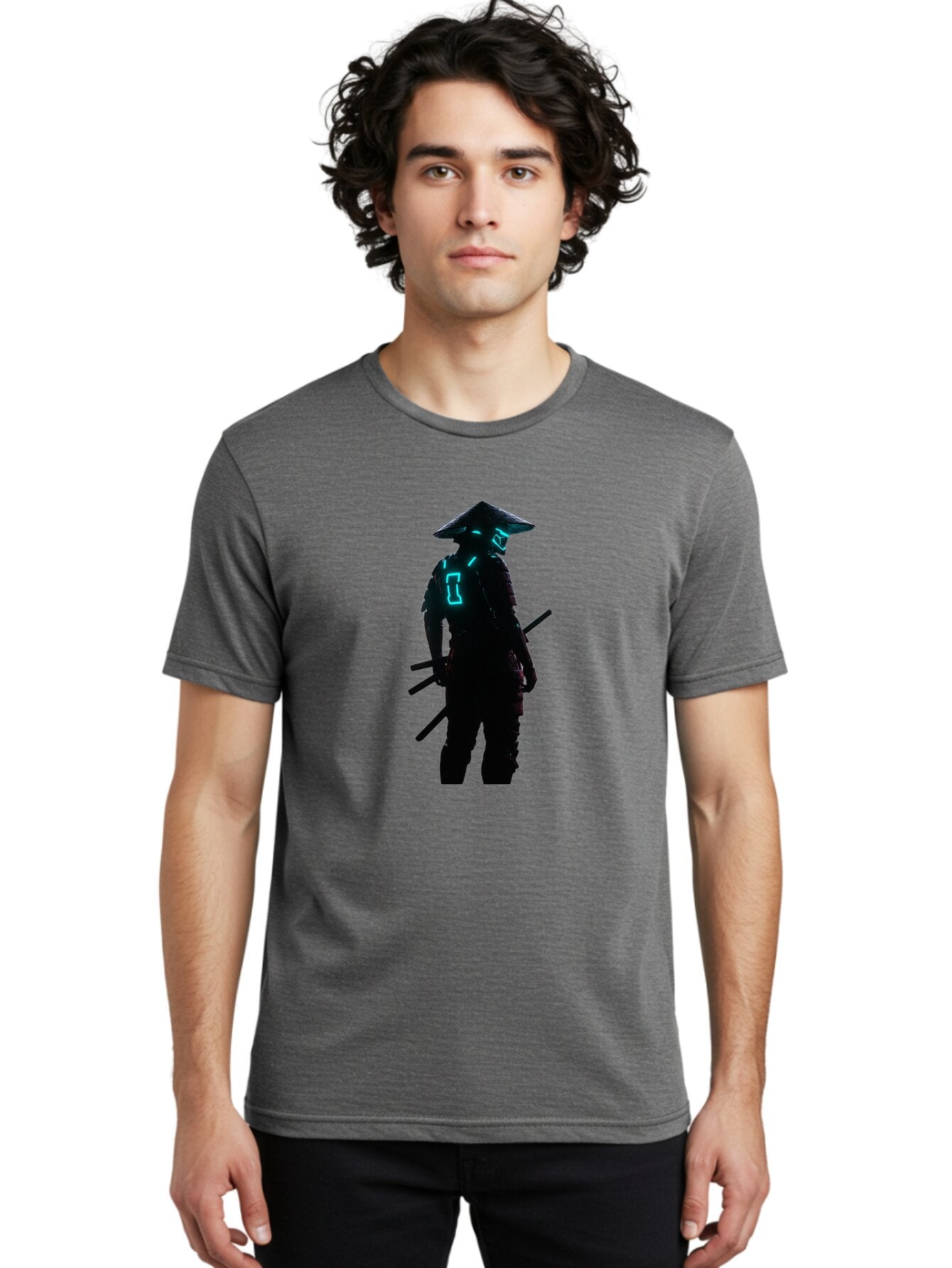 Samurai-Silhouette Men'S Graphic Tee, 100% Cotton, Comfortable Casual Summer Wear, Machine Washable, Vintage Camera, Old Camera, Antique Camera, Black Camera, Classic Photography, Photography Equipment, Nostalgic Device, Film Camera, Bap988 27