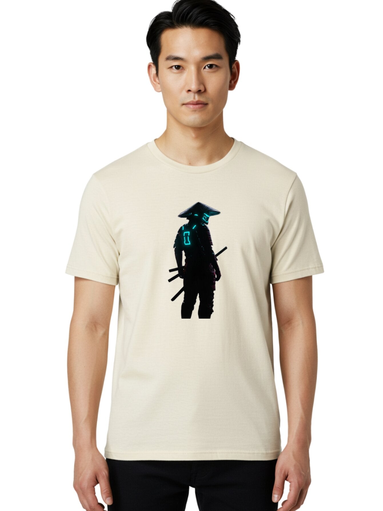 Samurai-Silhouette Men'S Graphic Tee, 100% Cotton, Comfortable Casual Summer Wear, Machine Washable, Vintage Camera, Old Camera, Antique Camera, Black Camera, Classic Photography, Photography Equipment, Nostalgic Device, Film Camera, Bap988 29